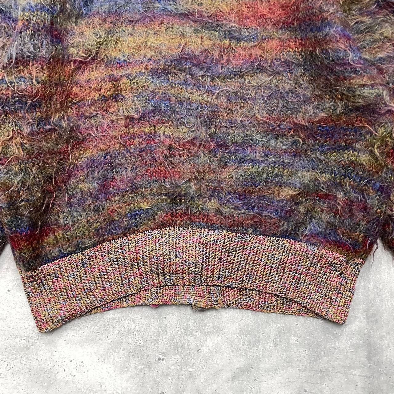 Vintage Vintage 90s Cardigan Two Buttons Faux Mohair Women’s Size L Size L / US 10 / IT 46 - 16 Thumbnail