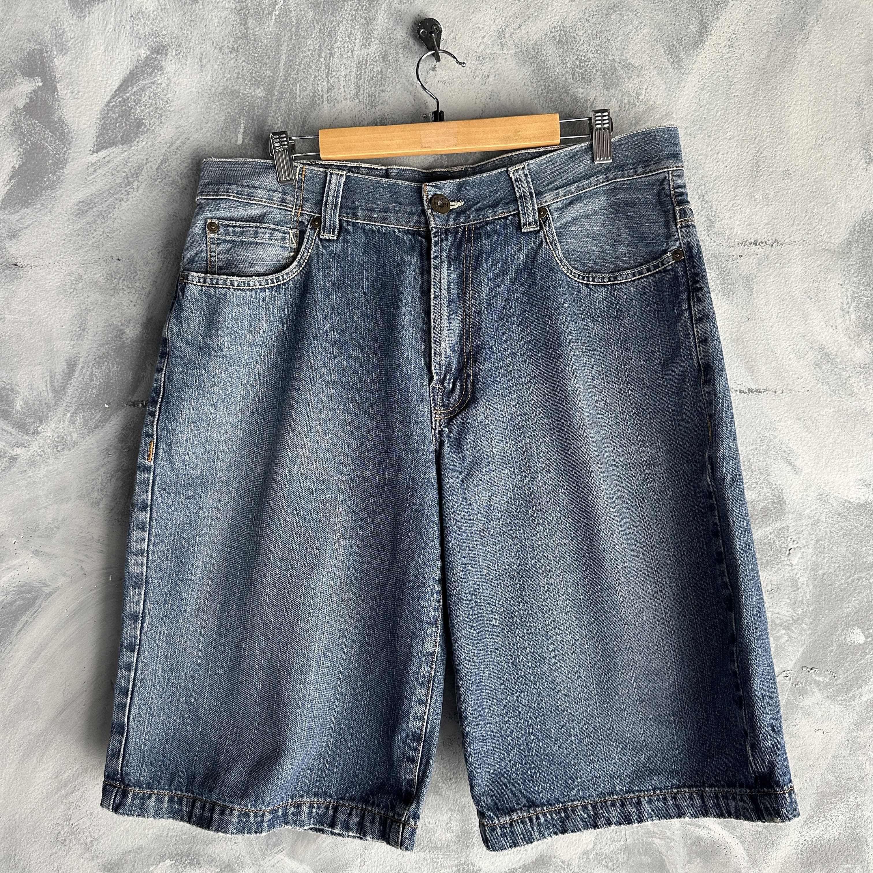 Enyce Vtg Y2K Enyce Baggy Jean Short Jorts Hip Hop Skater Grunge Size US 36 / EU 52 - 2 Thumbnail