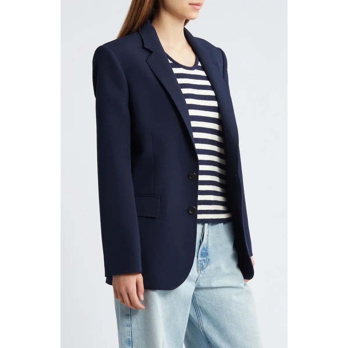 Frame FRAME Everyday Blazer in Navy Size 4 Size S / US 4 / IT 40 - 2 Thumbnail