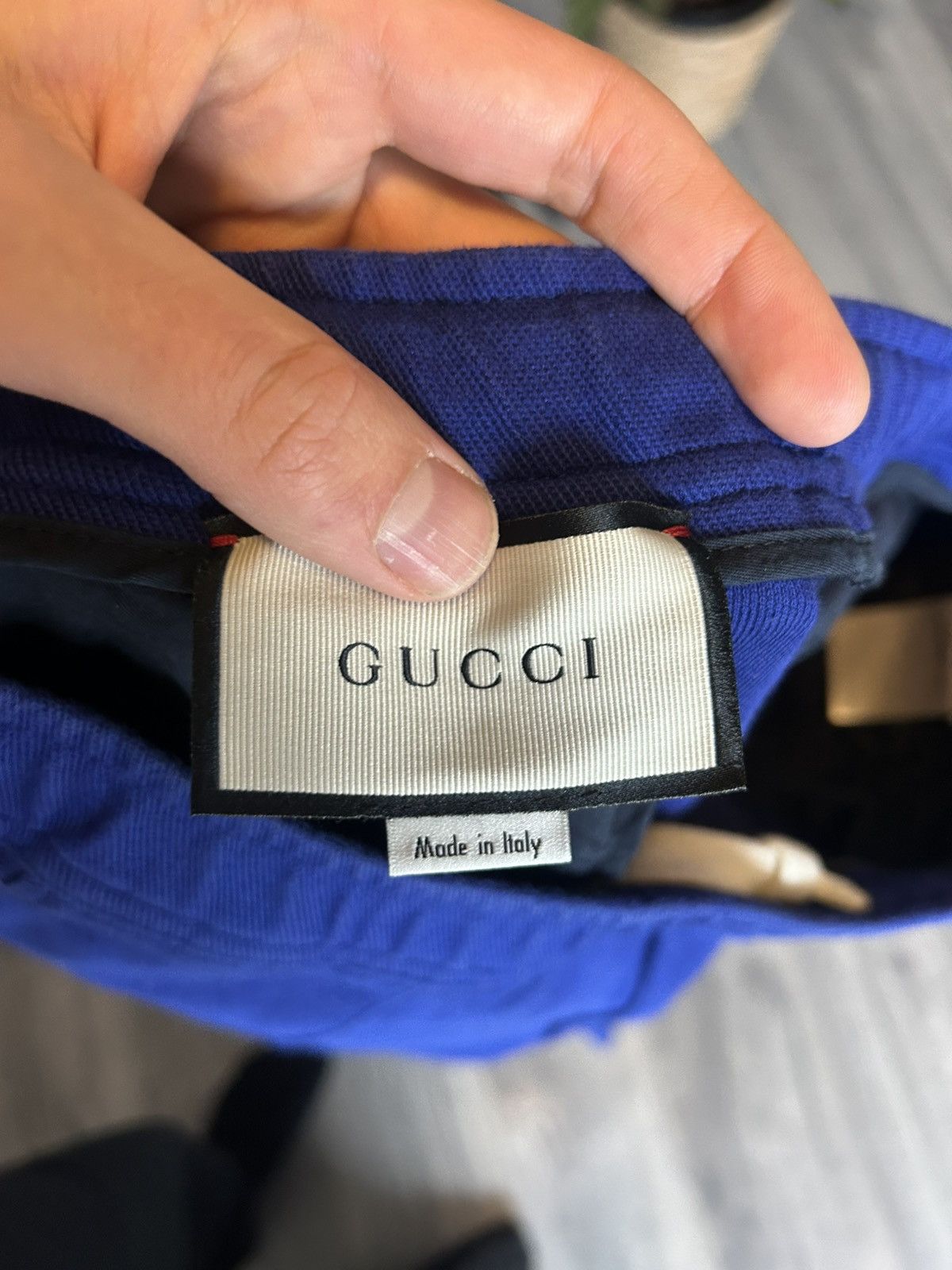 Gucci Blue Jersey Track Pants with Logo Stripes Size US 32 / EU 48 - 8 Thumbnail