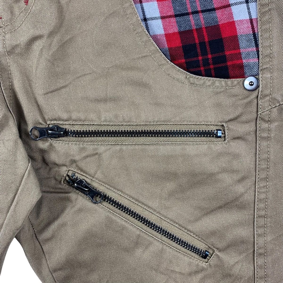 Japanese Brand GILLEVANS Double waist zipper bondage punk design pants Size 28" / US 6 / IT 42 - 12 Thumbnail