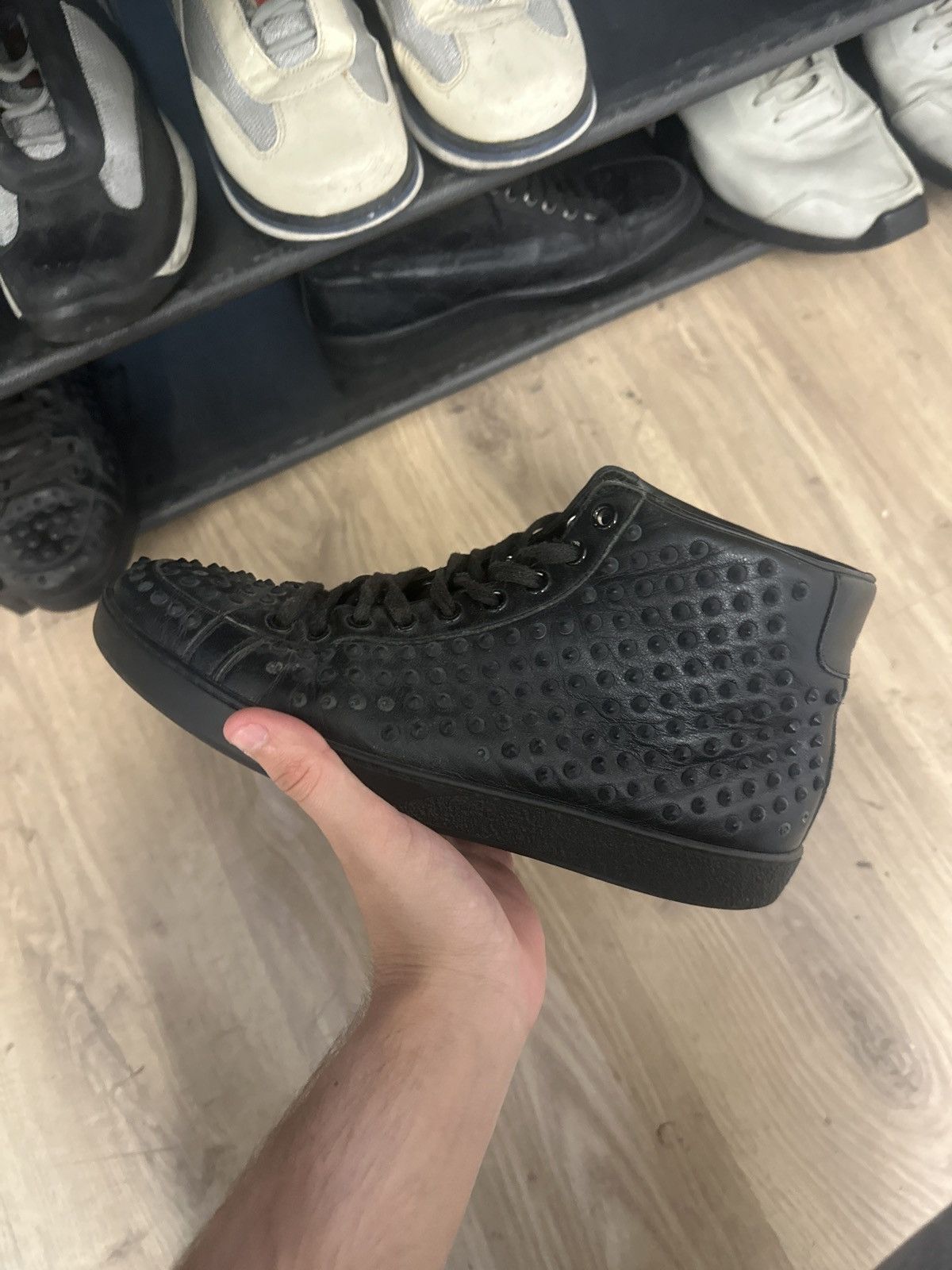 Gucci Gucci 00's Studded High Top Sneakers Size US 7 / EU 40 - 8 Thumbnail