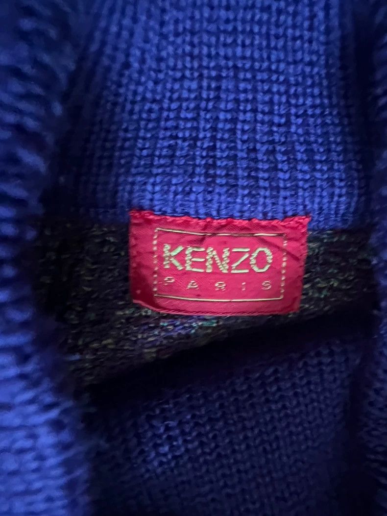 Kenzo KENZO Checkered knit color clash turtleneck sweater knitwe Size M / US 6-8 / IT 42-44 - 5 Thumbnail