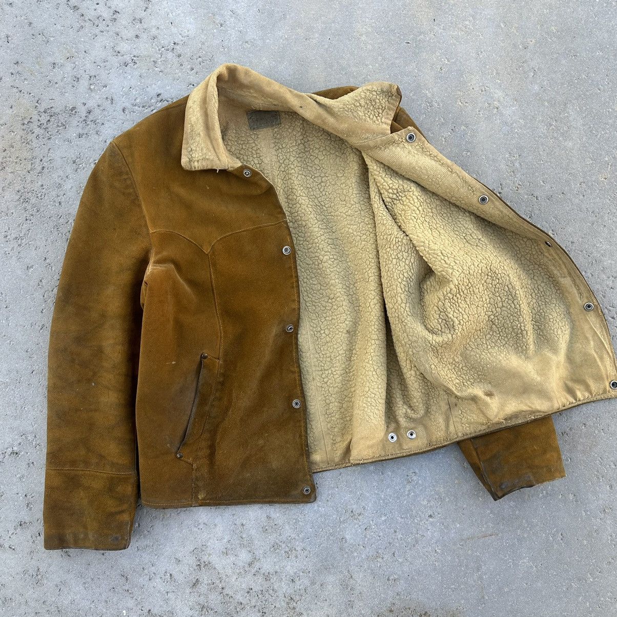 Other VTG 60’s Pioneer Wear Sherpa Lined Suede Leather Jacket Size US M / EU 48-50 / 2 - 3 Thumbnail