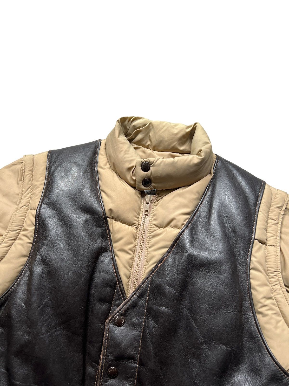 Schott Vintage Schott Western Puffer Down Vest Jacket Size US L / EU 52-54 / 3 - 4 Thumbnail