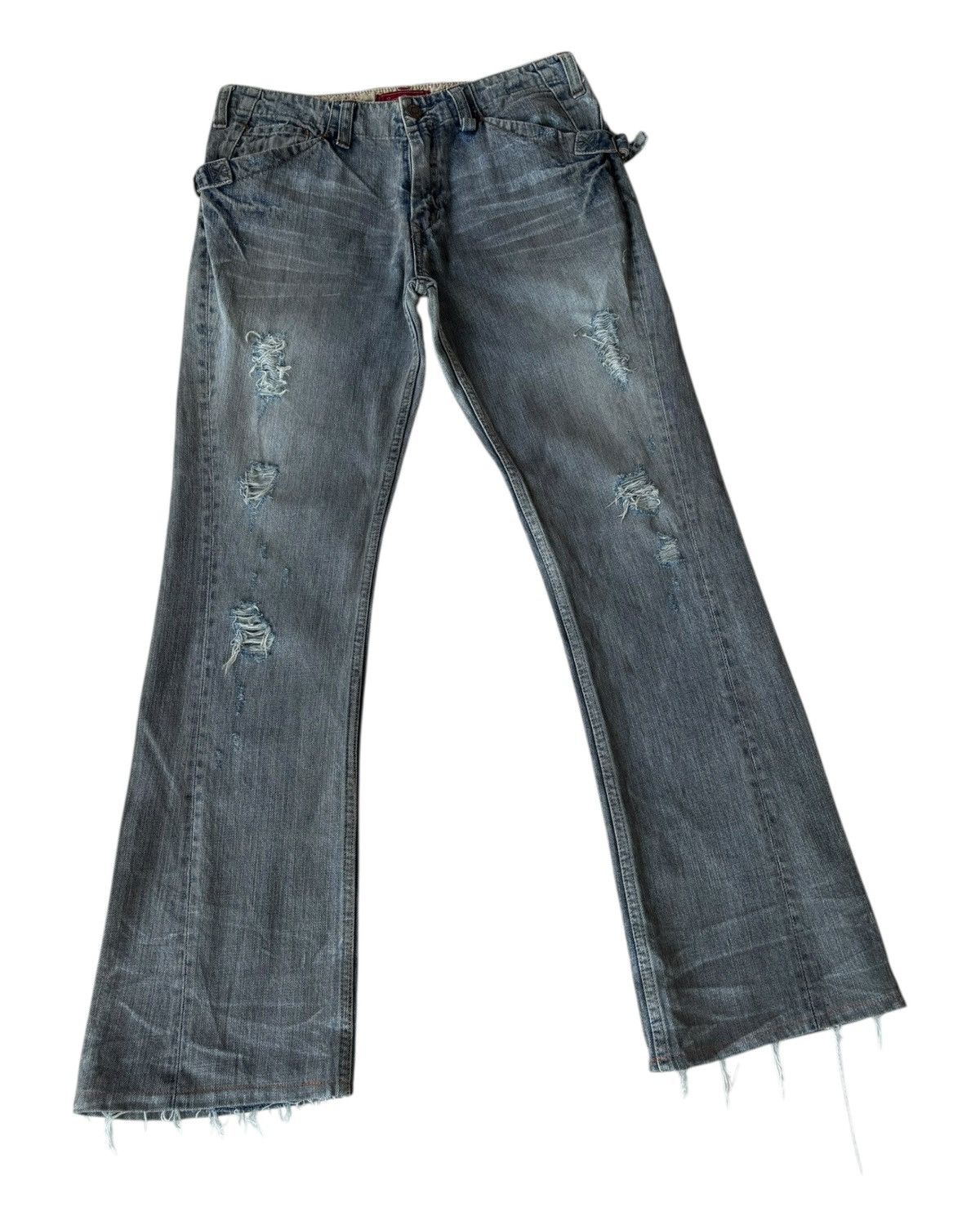 Kapital FLARE JEANS SWEET CAMEL MUD WASH BOOTCUT DENIM JEANS Size US 30 / EU 46 - 3 Thumbnail