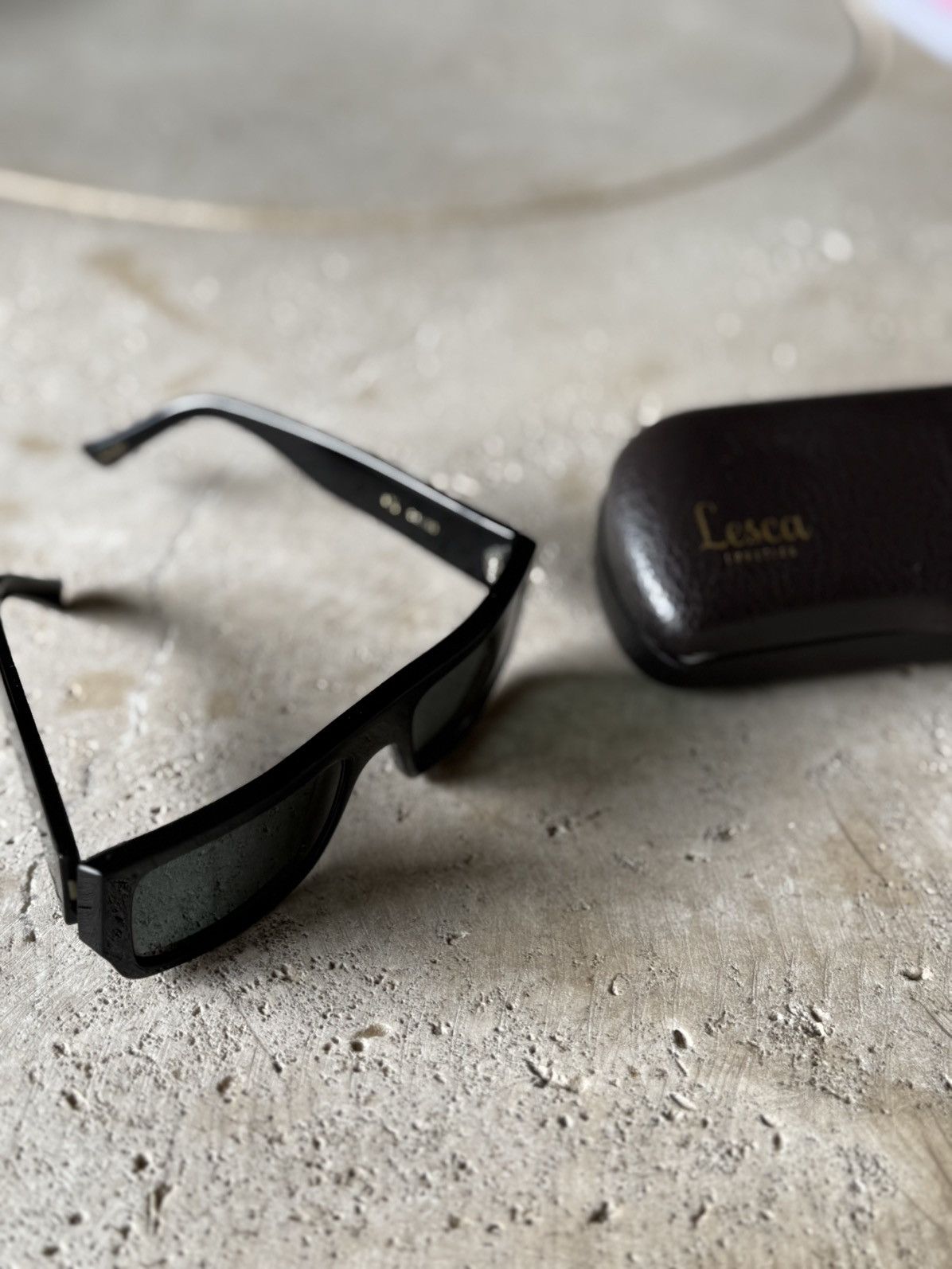 Lesca Lunetier LESCA LUNETIER BLACK SUNGLASES Size ONE SIZE - 2 Thumbnail
