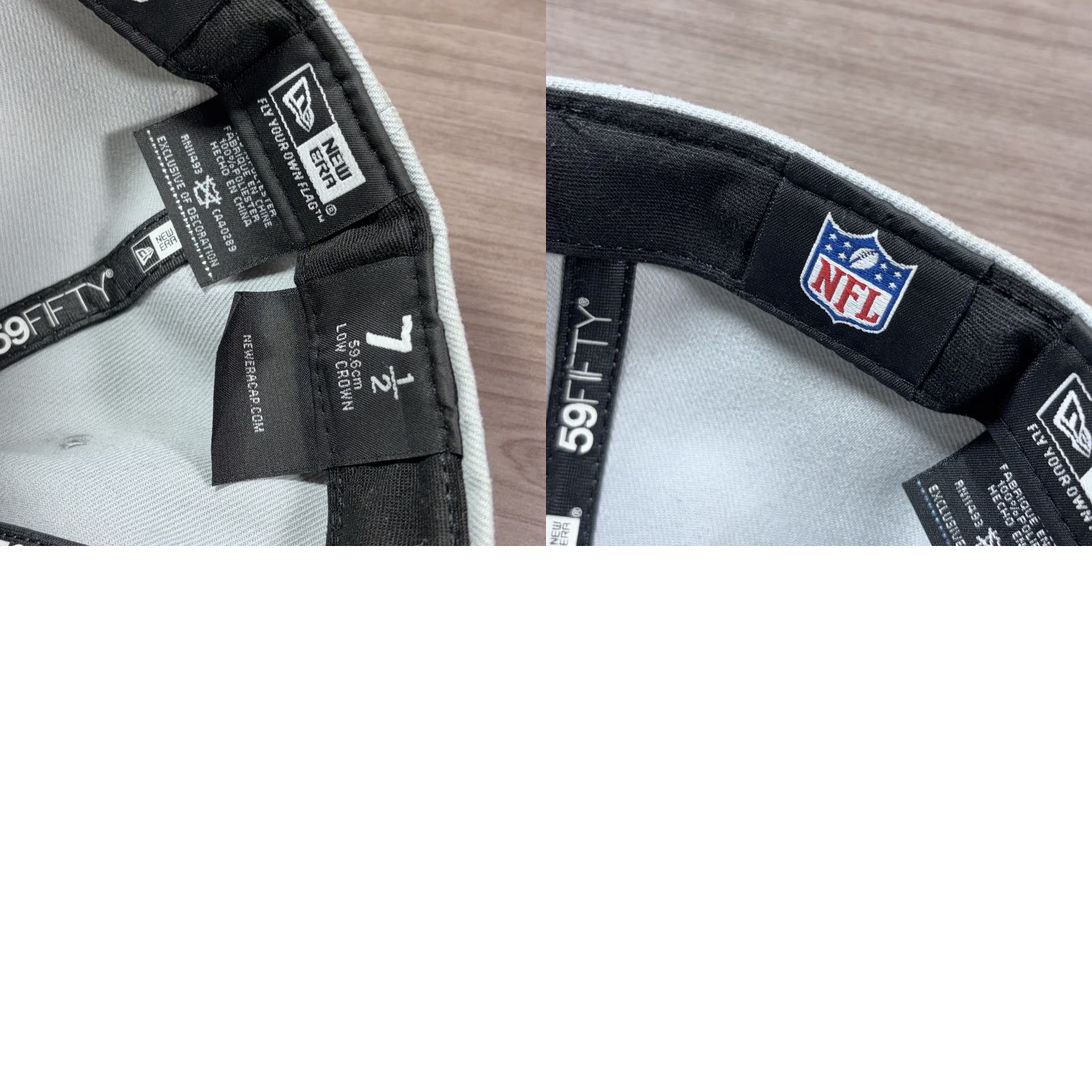 New Era VINTAGE? No. New Era Dallas Cowboys Solid Grey On Field NFL Cap 5950 Fitted Limited Edition Size ONE SIZE - 8 Thumbnail