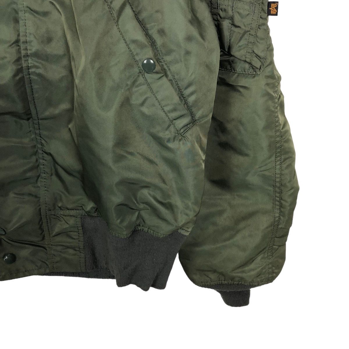 VINTAGE PARKA JACKET MINK FUR HOODIE ALPHA INDUSTRIES USA