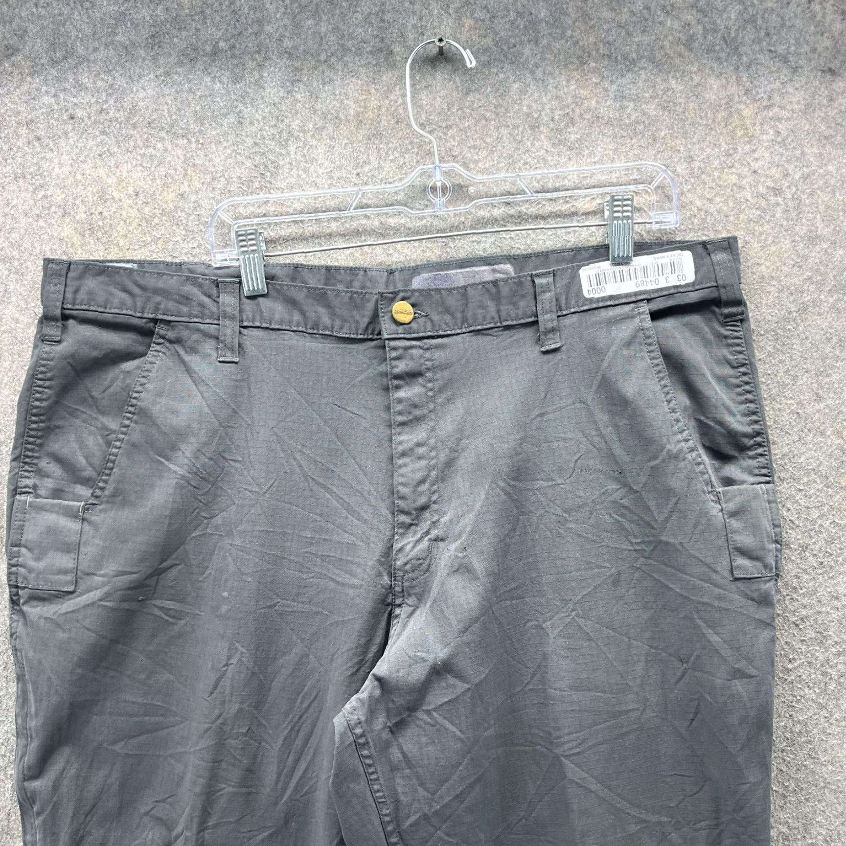 Carhartt Carhartt Pants Mens 42X36 Gray Carpenter Ripstop Workwear Straight Leg Clothing Mens Pants Gray Carpenter Ripstop Workwear Straight Leg Size US 42 / EU 58 - 3 Thumbnail