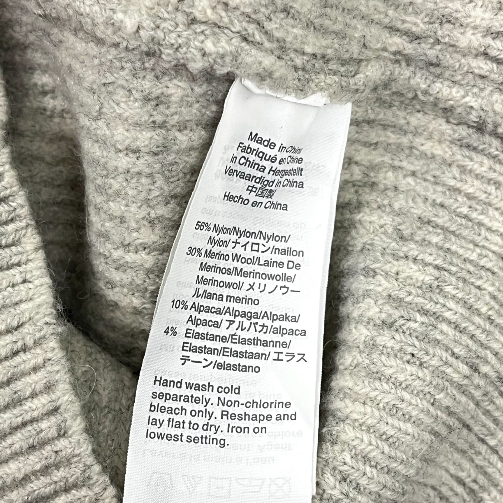 J.Crew J Crew Cardigan Womens Medium Gray Merino Wool Alpaca Ribbed Jeweled Button Prep Size M / US 6-8 / IT 42-44 - 7 Thumbnail