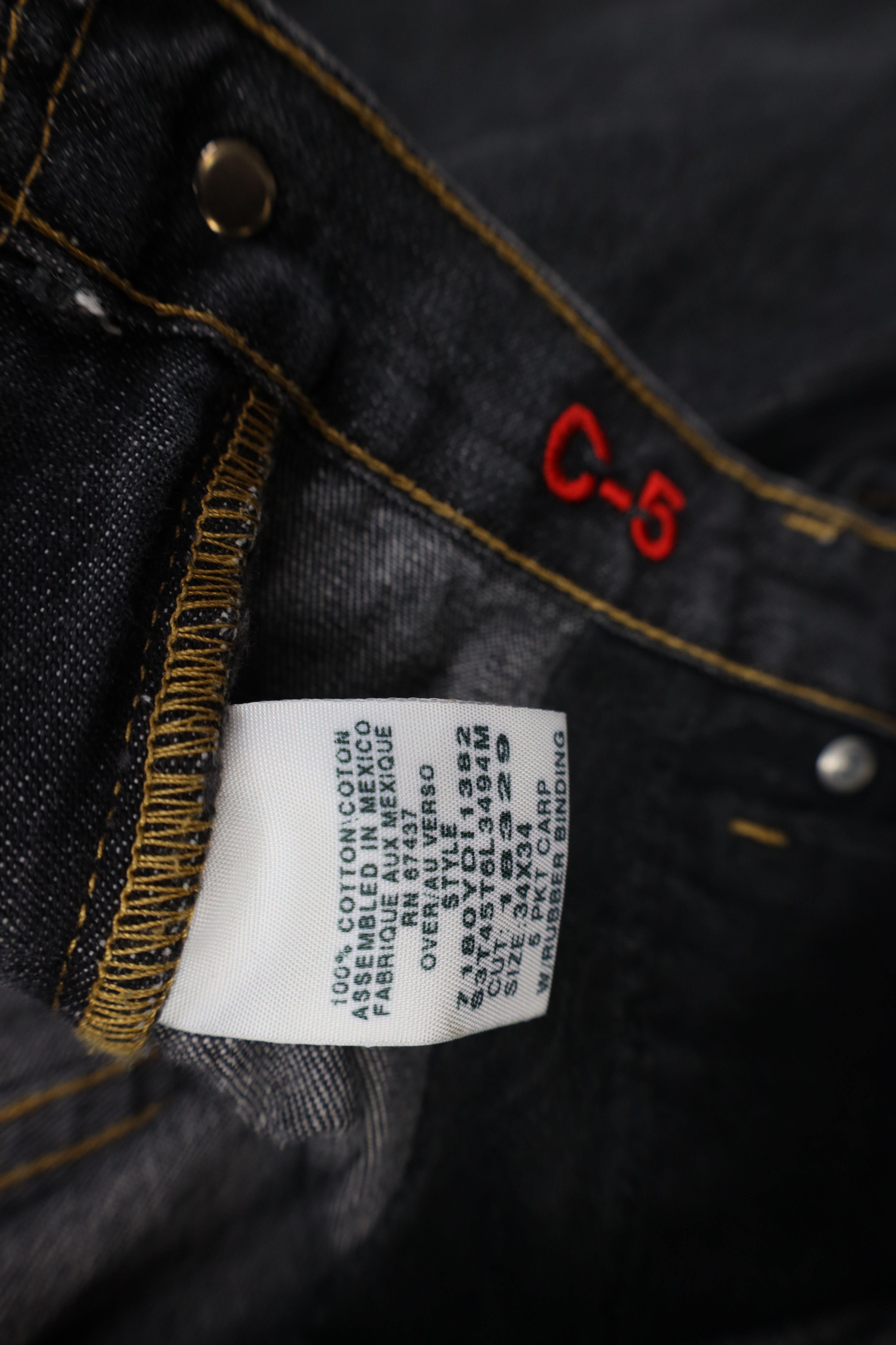 Ralph Lauren Vintage 90s Ralph Lauren Wide Leg Carpenter Jeans Black Size US 34 / EU 50 - 8 Thumbnail