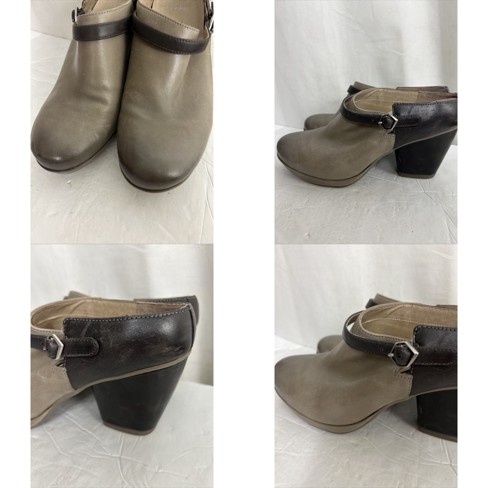 Dansko Dansko Malissa Leather Women's Mule Bootie Slip On Casual High Heel Stone Burnished Calf 40 US 9.5-10 Womens Medium Width Leather Breathable Cushioned Size ONE SIZE - 8 Thumbnail