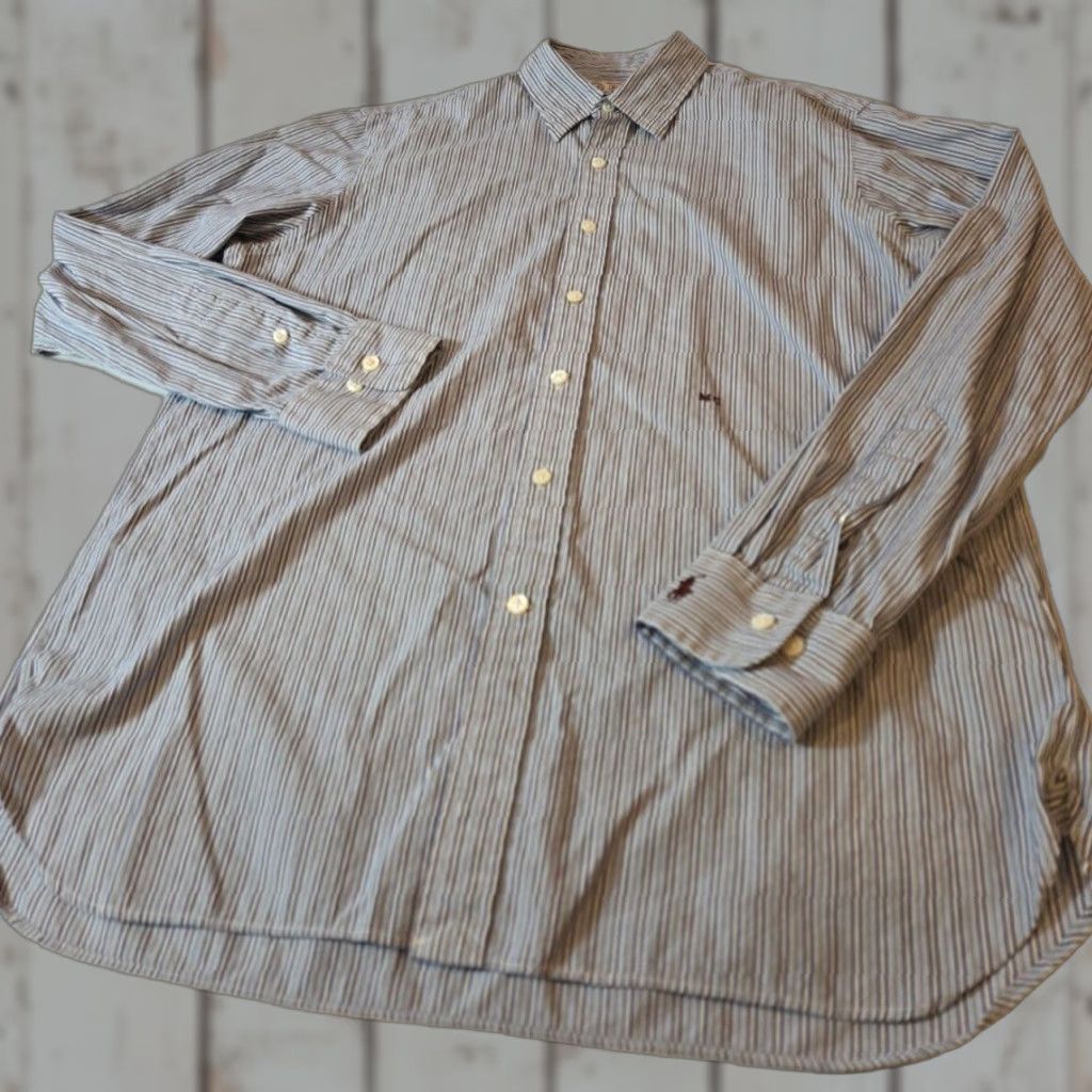 Polo Ralph Lauren Polo Ralph Lauren Morehouse College Shirt Long Sleeve Button Up Men's Medium Multicolor Cotton Pony Dress Shirt Mens Regular Club Collar Size US M / EU 48-50 / 2 - 1 Thumbnail