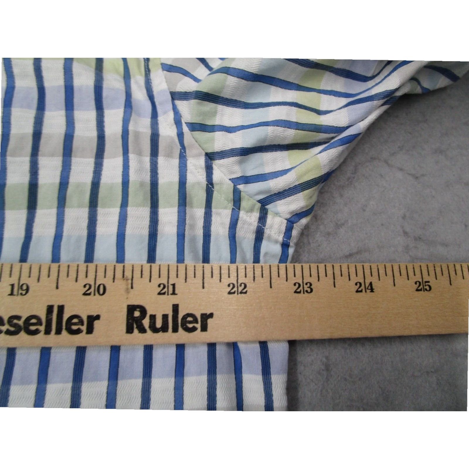 Robert Graham Robert Graham Mens Large Blue Striped Long Sleeve Button Up Dress Shirt Size US L / EU 52-54 / 3 - 7 Thumbnail