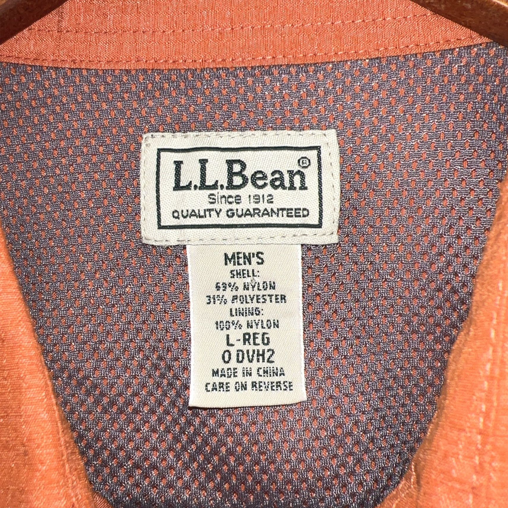 Vintage L.L. Bean Orange Button-Up Shirt Mens Size L Size US L / EU 52-54 / 3 - 3 Thumbnail