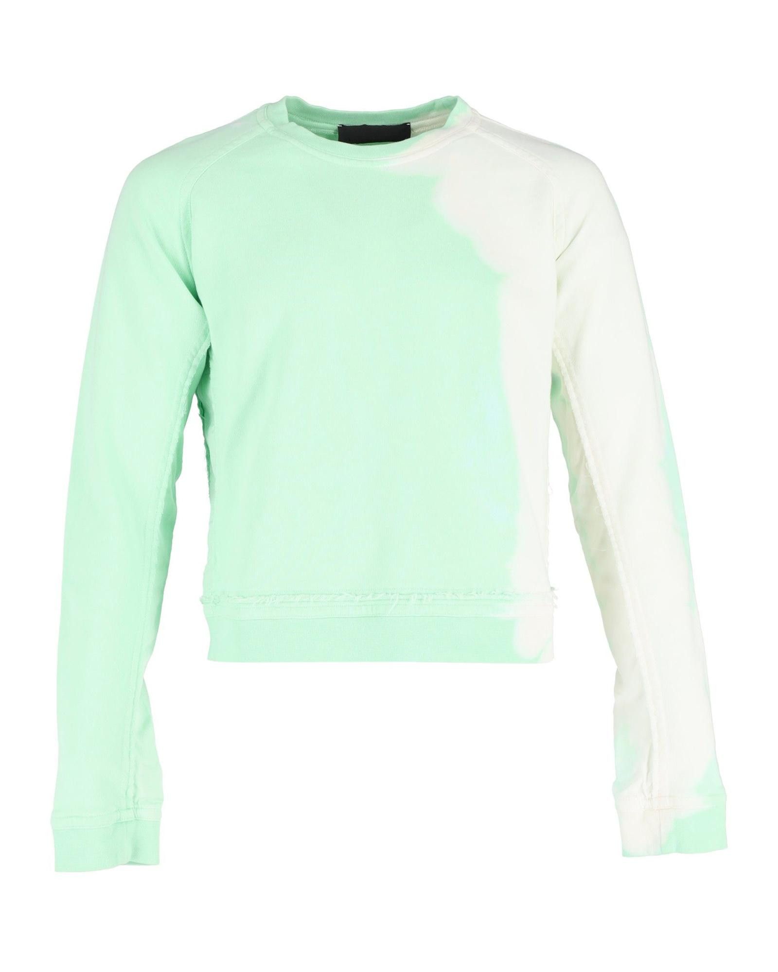image of Tie Dye Raw Edge Sweater In Green Cotton By Haider Ackermann, Men's (Size Small)