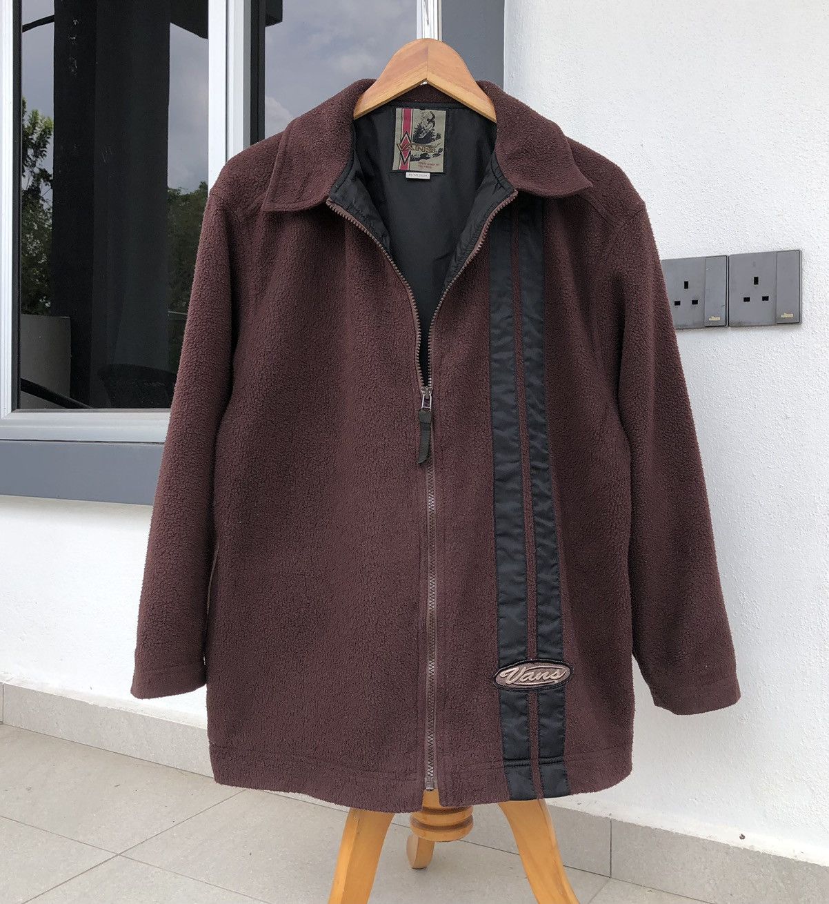 Vans Vintage 90s VANS Old Vans fleece zip-up blouson Jacket Size US M / EU 48-50 / 2 - 4 Thumbnail