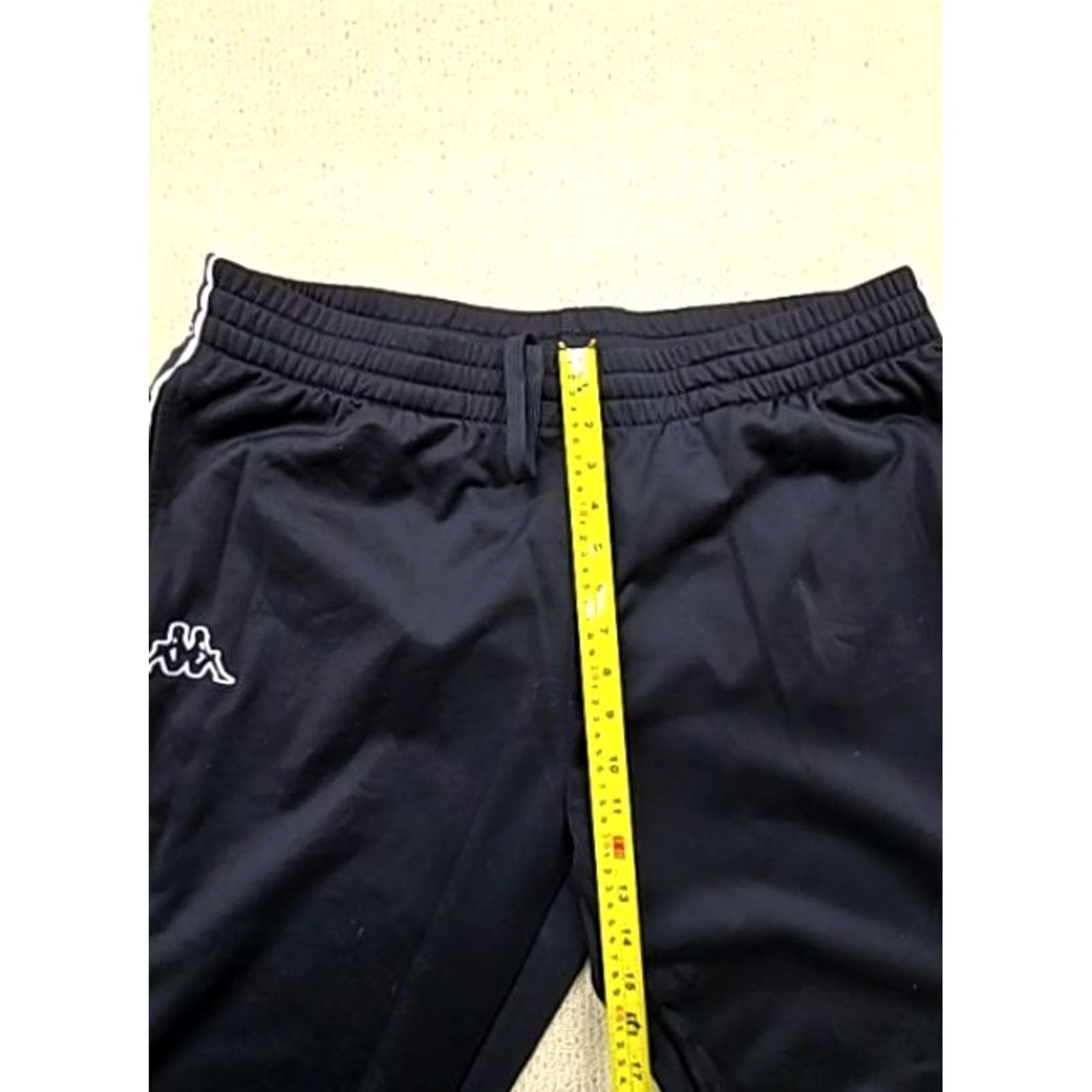 Kappa Kappa Track Pants XXL Black 100% Polyester Men’s Regular Drawstring Tapered Size US 39 - 6 Thumbnail