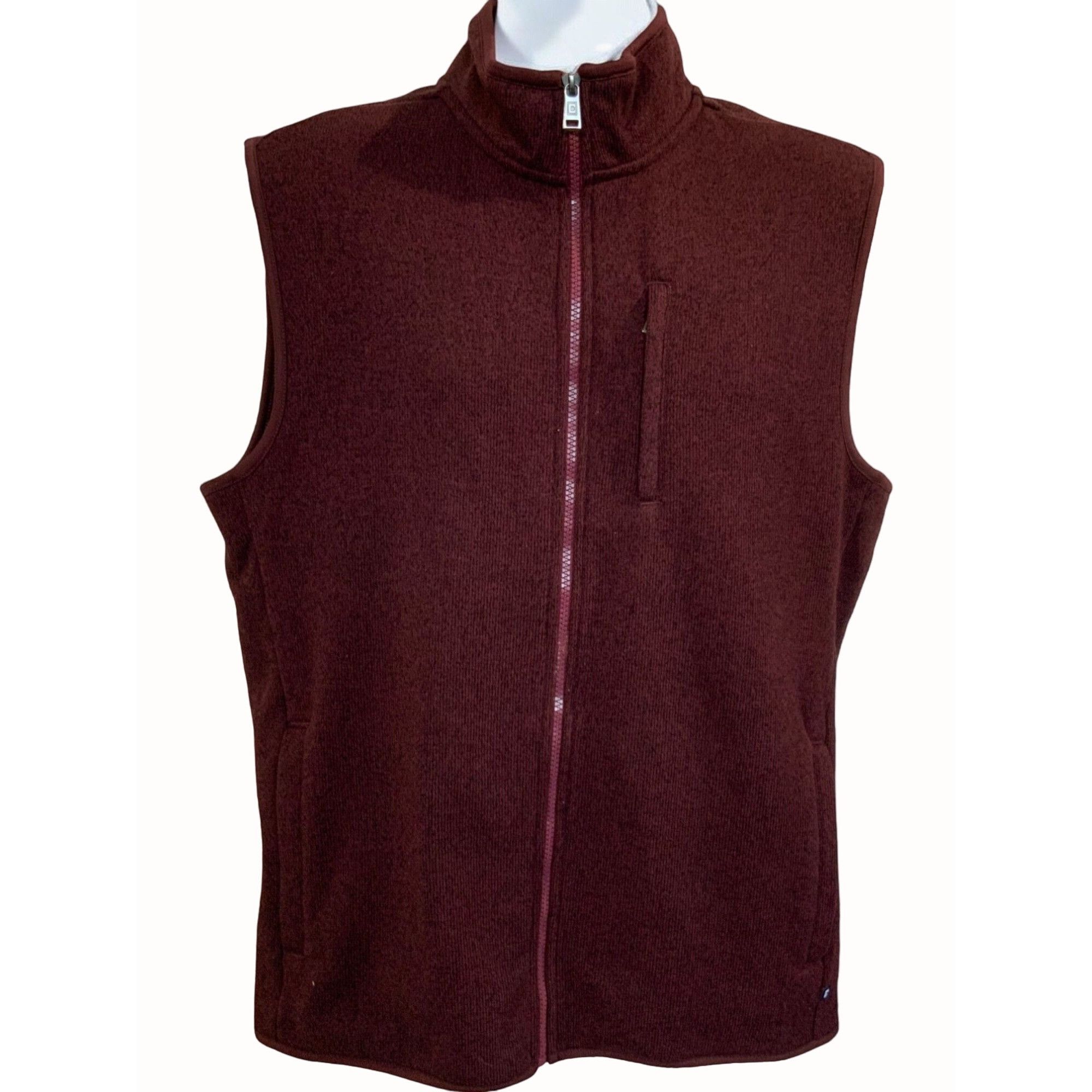 Chaps Ralph Lauren Chaps Mens Burgundy Zip Fleece Lined Vest M Size US M / EU 48-50 / 2 - 1 Thumbnail