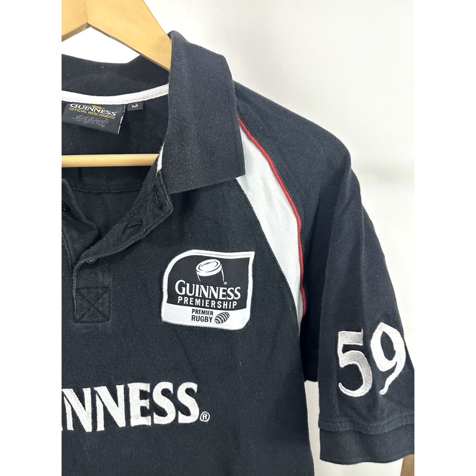 Vintage Guinness Polo Shirt Rugby Black M Mens Polo Shirt Guinness Premier Faded Black Size M Size US M / EU 48-50 / 2 - 5 Thumbnail