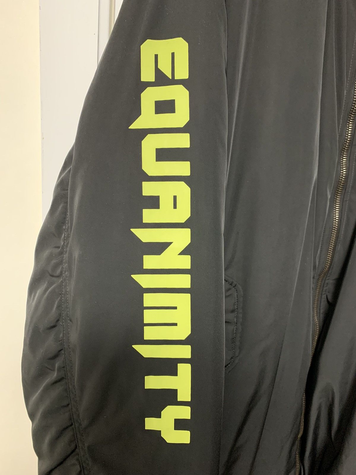 Raf Simons Raf Simons Equanimity Shirting Bomber Jacket - Black 48 Size US M / EU 48-50 / 2 - 2 Thumbnail