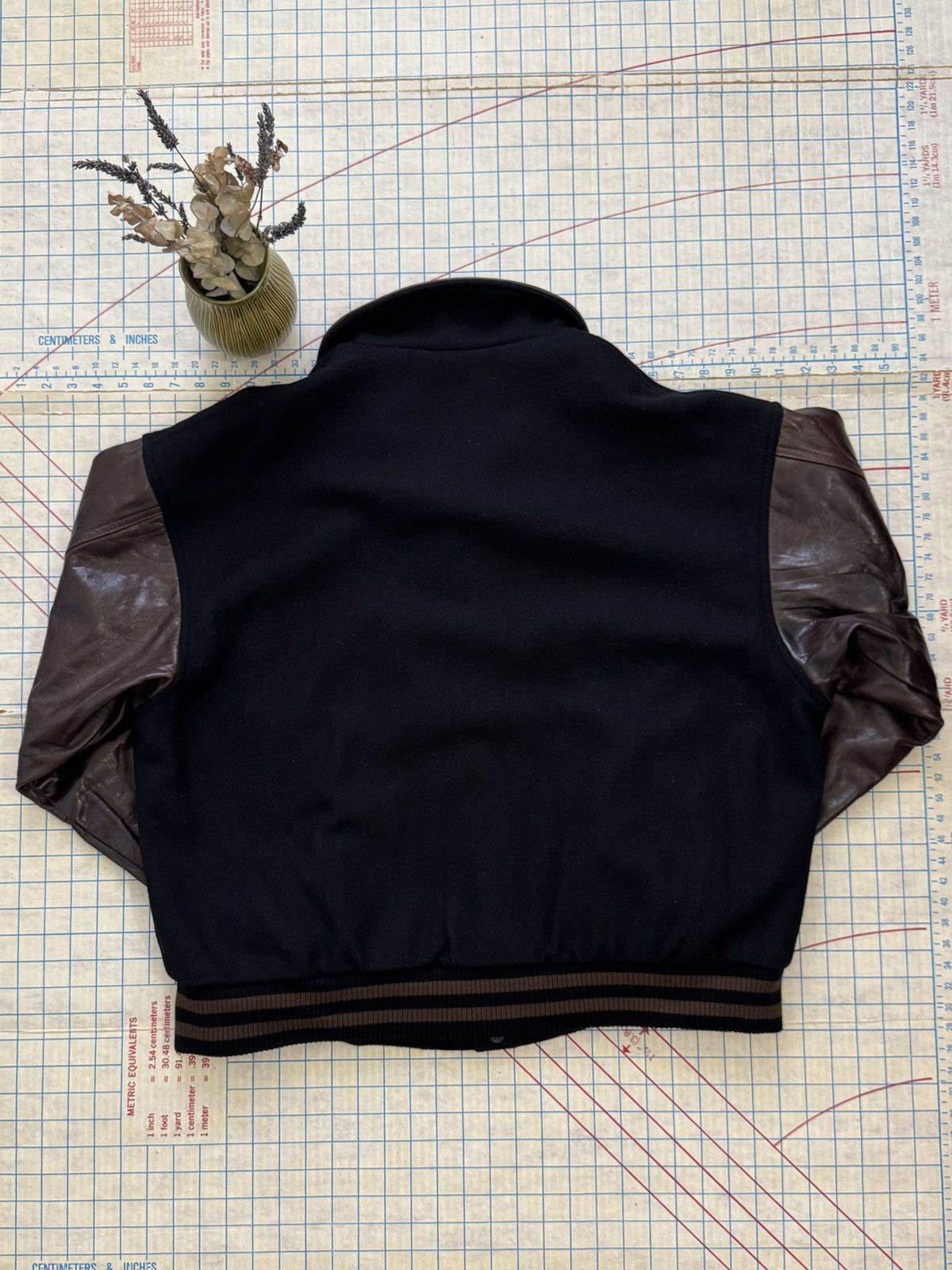 Vintage Vintage Sparlings Leather and Wool Bomber Jacket Mens XL Size US XL / EU 56 / 4 - 9 Thumbnail