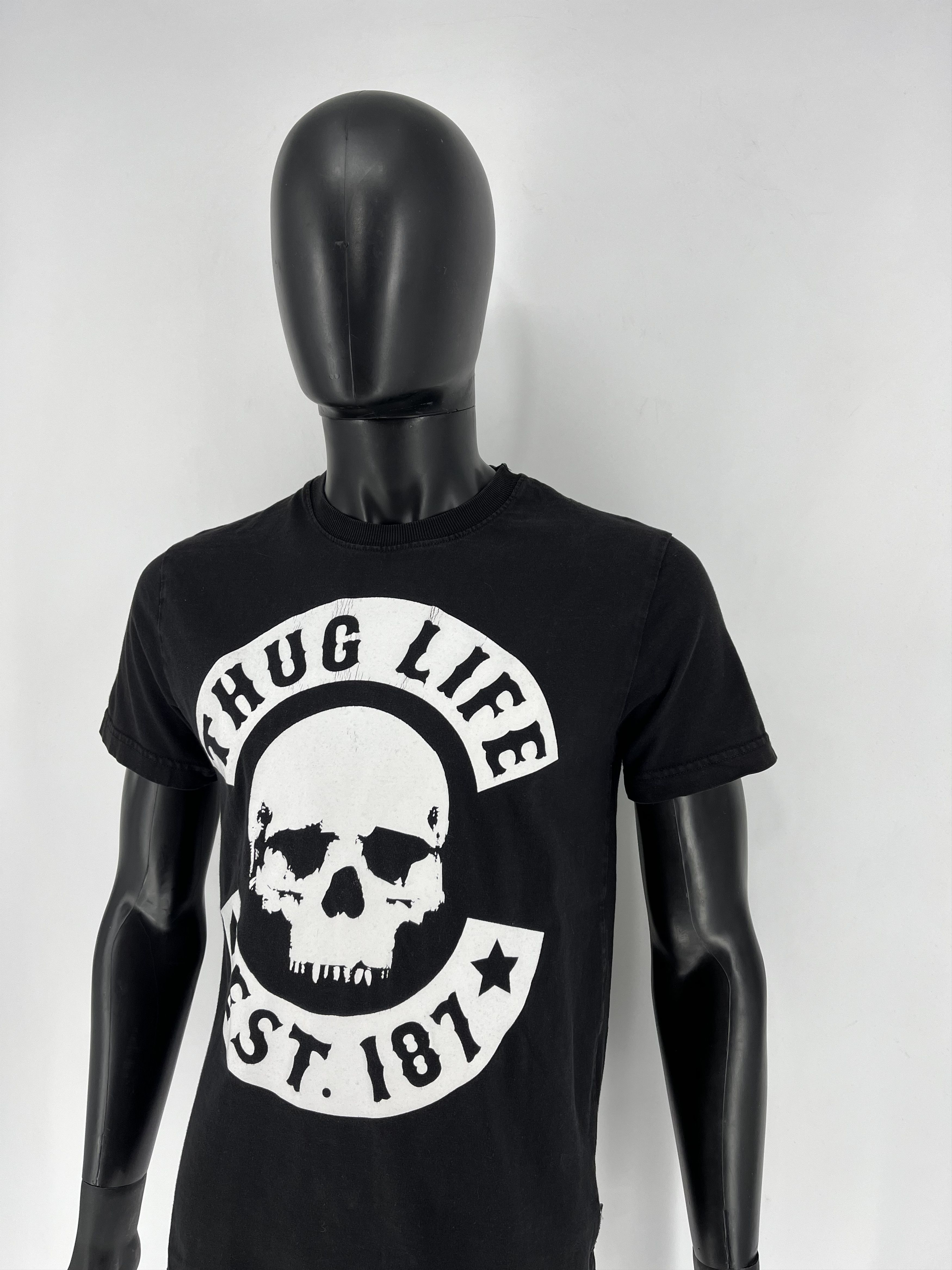 Band Tees × Vintage Vintage Y2k Thug Life vintage USA streetwear tee Skull tee Size US M / EU 48-50 / 2 - 8 Thumbnail