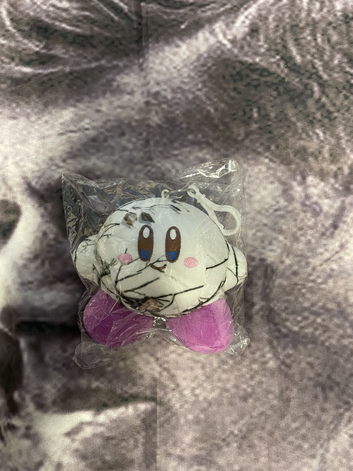 image of Asspizza Camo Kirby Keychain White Camo, Men's