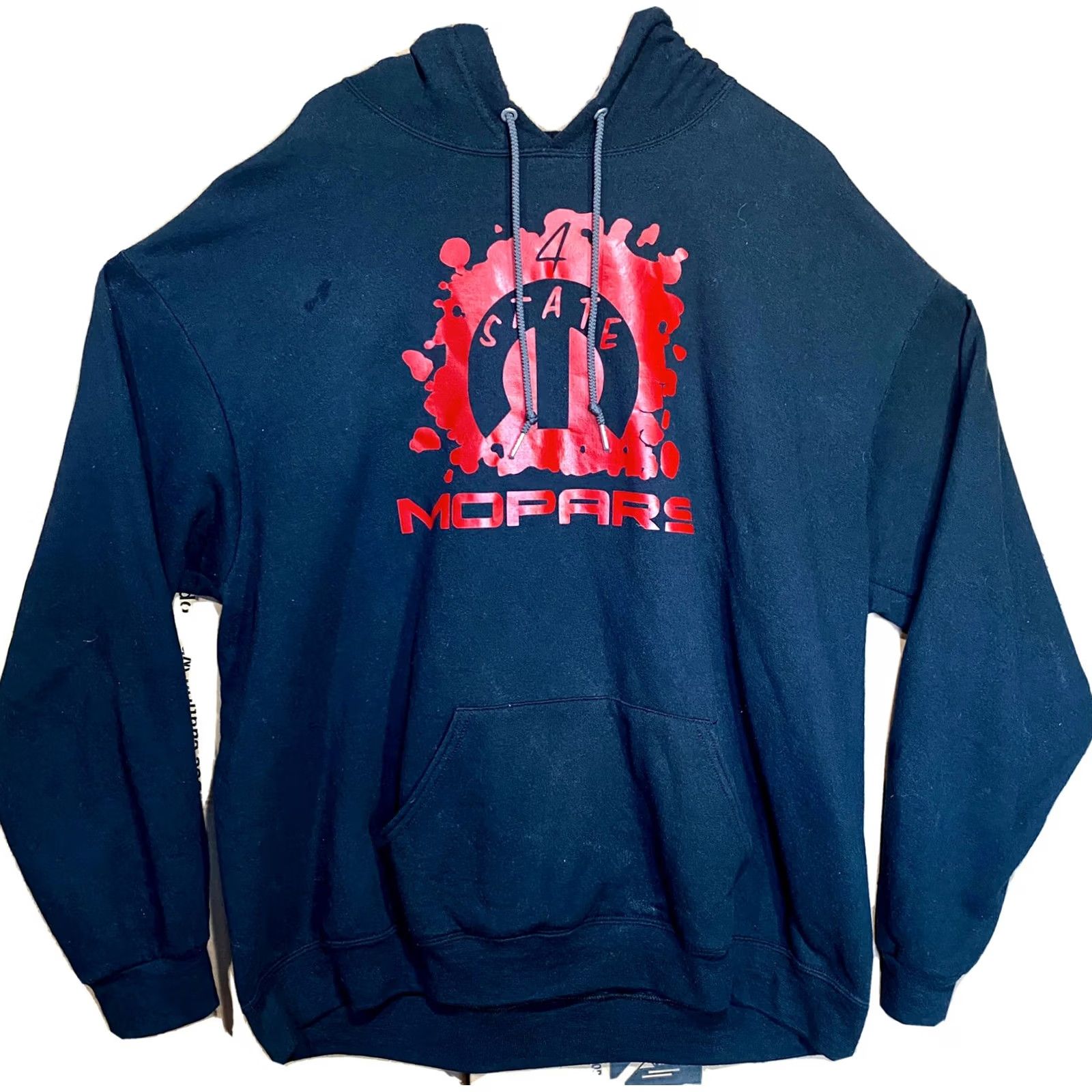 Vintage 4 State Mopars Cars Fruit Of Loom Black /Red Hoodie Sweater 2XL Hoodie Unbranded Unisex Adults Black 2XL Grunge Logo Crew Neck Short Sleeve Vintage No Size US XXL / EU 58 / 5 - 3 Thumbnail