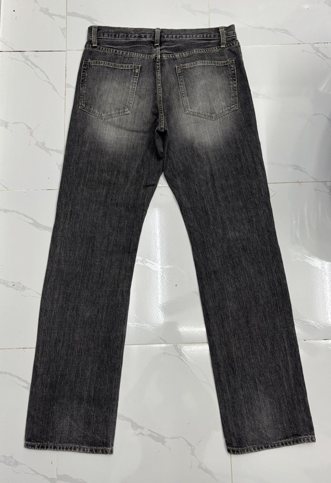 Hysteric Glamour × If Six Was Nine × Le Grande Bleu (L.G.B.) 💥Rare💥Sick Ripped Style 90s Blue Way Distress Jean Size US 33 - 10 Thumbnail