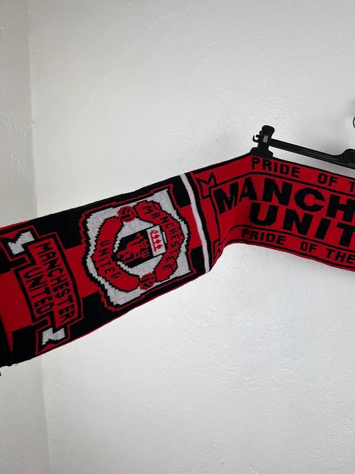 Vintage 90s Vintage Manchester United MCFC Rare Acrylic Scarf Size ONE SIZE - 2 Thumbnail