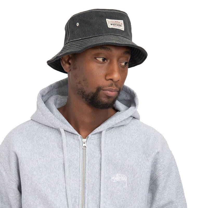 Stussy Stussy Canvas Work Gear Bucket Hat - Black Size ONE SIZE - 3 Thumbnail