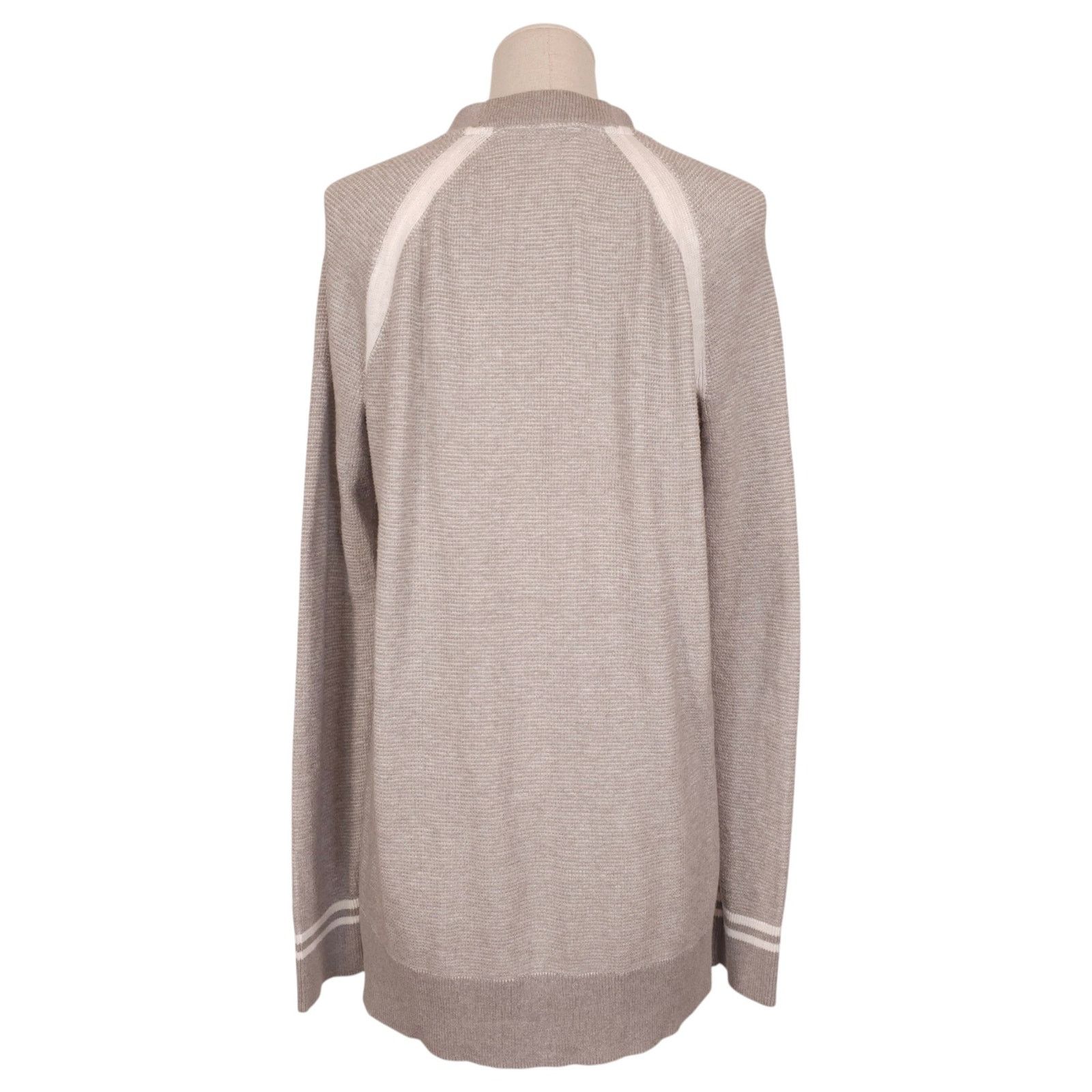 ATM ATM Raglan Sleeve Schoolboy Cardigan Gray Sz Medium Size M / US 6-8 / IT 42-44 - 3 Thumbnail
