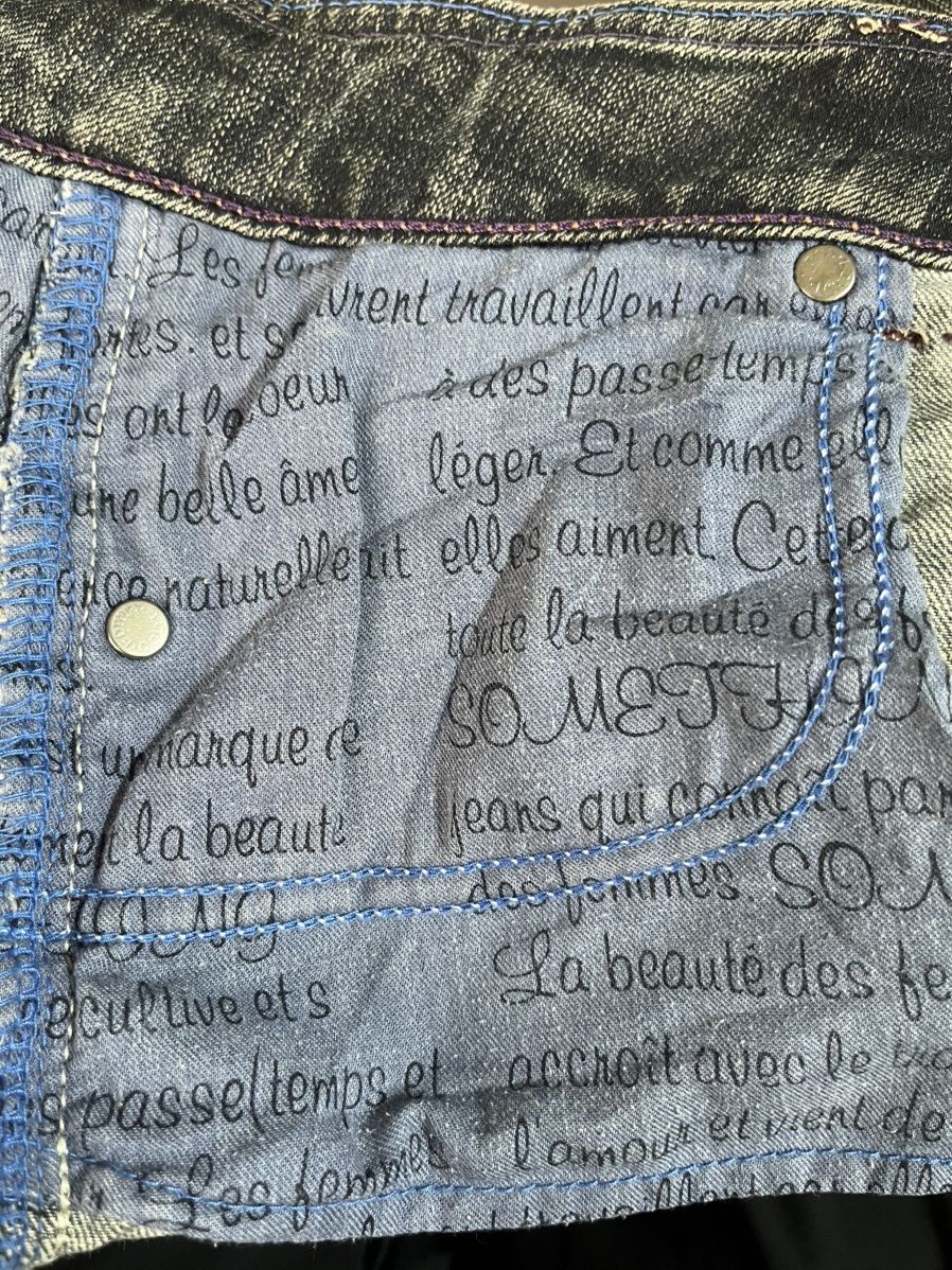 Edwin VINTAGE SOMETHING EDWIN FLARED JEANS FADED STYLE PUNK Size 32" / US 10 / IT 46 - 12 Thumbnail