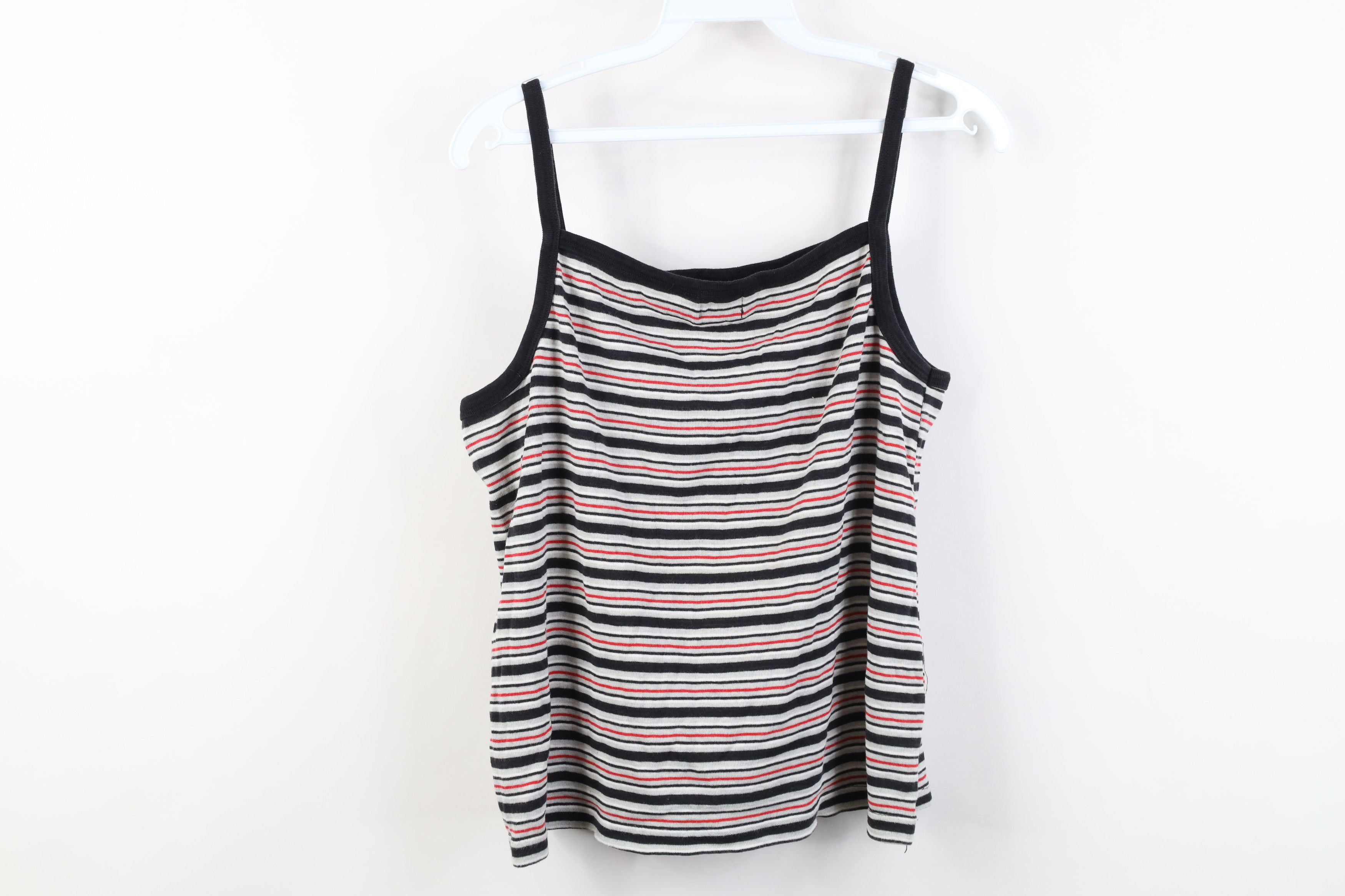 Vintage Vintage 90s Y2K Babydoll Striped Ribbed Cropped Tank Top Size L / US 10 / IT 46 - 11 Thumbnail