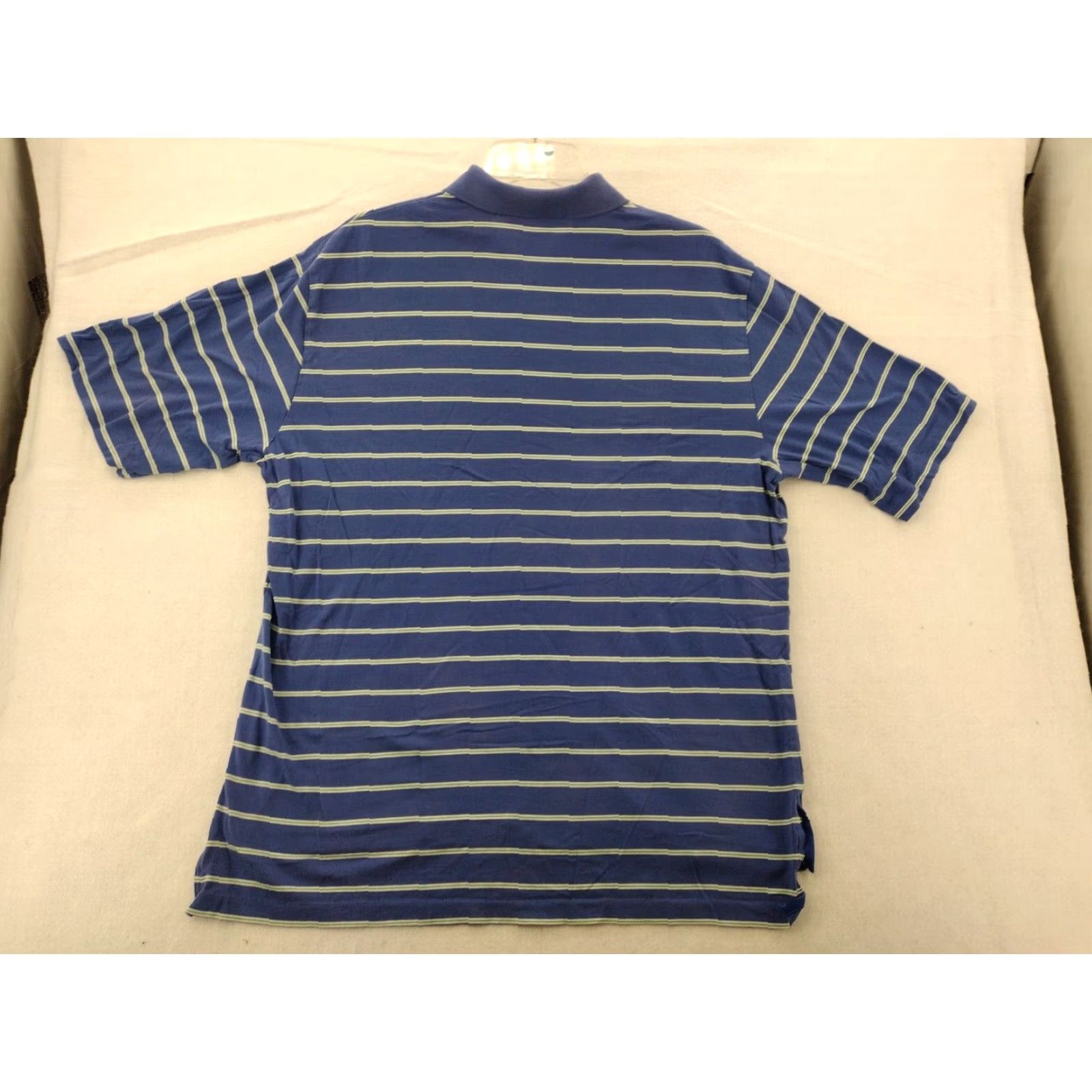 Vintage Polo Golf Shirt Mens Large Blue Striped Polo Short Sleeve Size US L / EU 52-54 / 3 - 6 Thumbnail