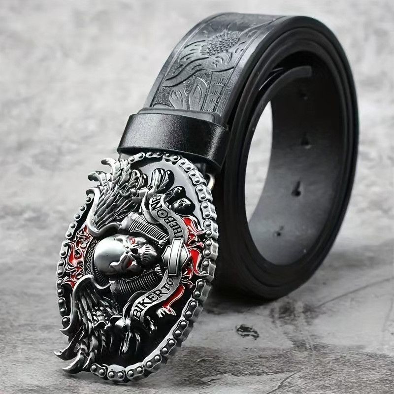 Japanese Brand Skull Head Belt Size ONE SIZE - 4 Thumbnail