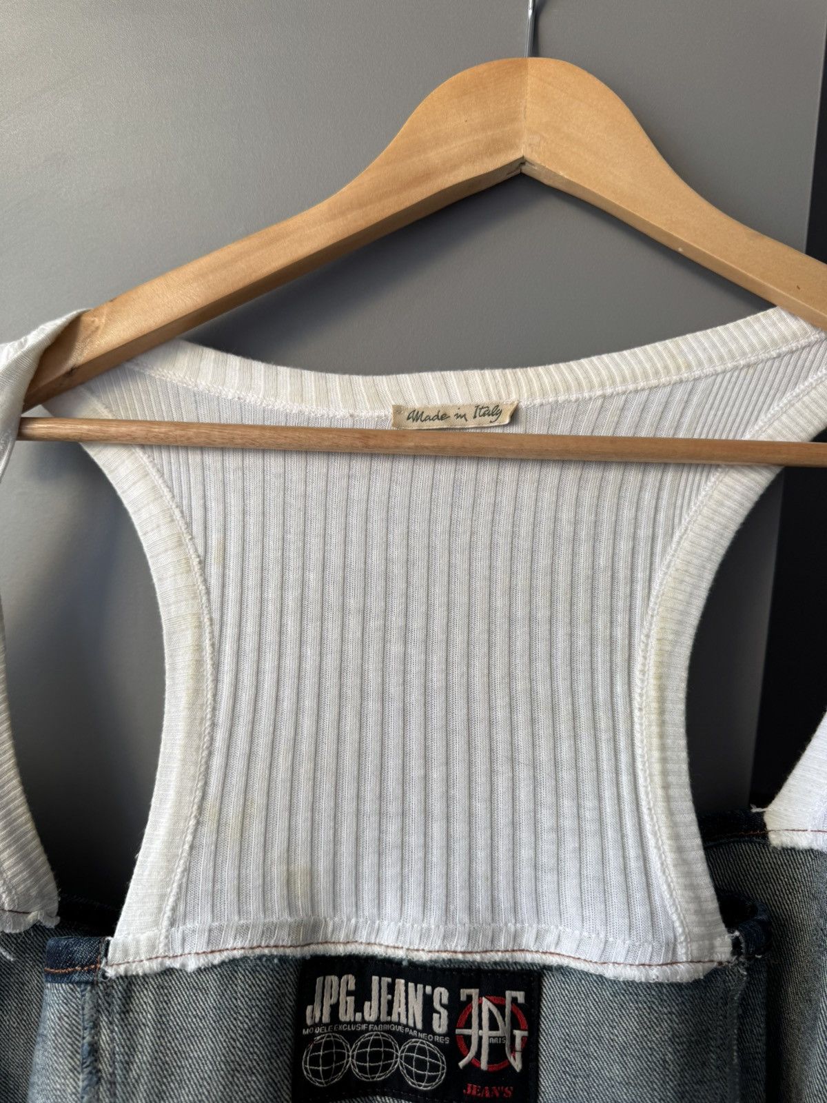 Jean Paul Gaultier Archive* Jahn Paul Gaultier Tank Top Jeans Vest Size L / US 10 / IT 46 - 9 Thumbnail