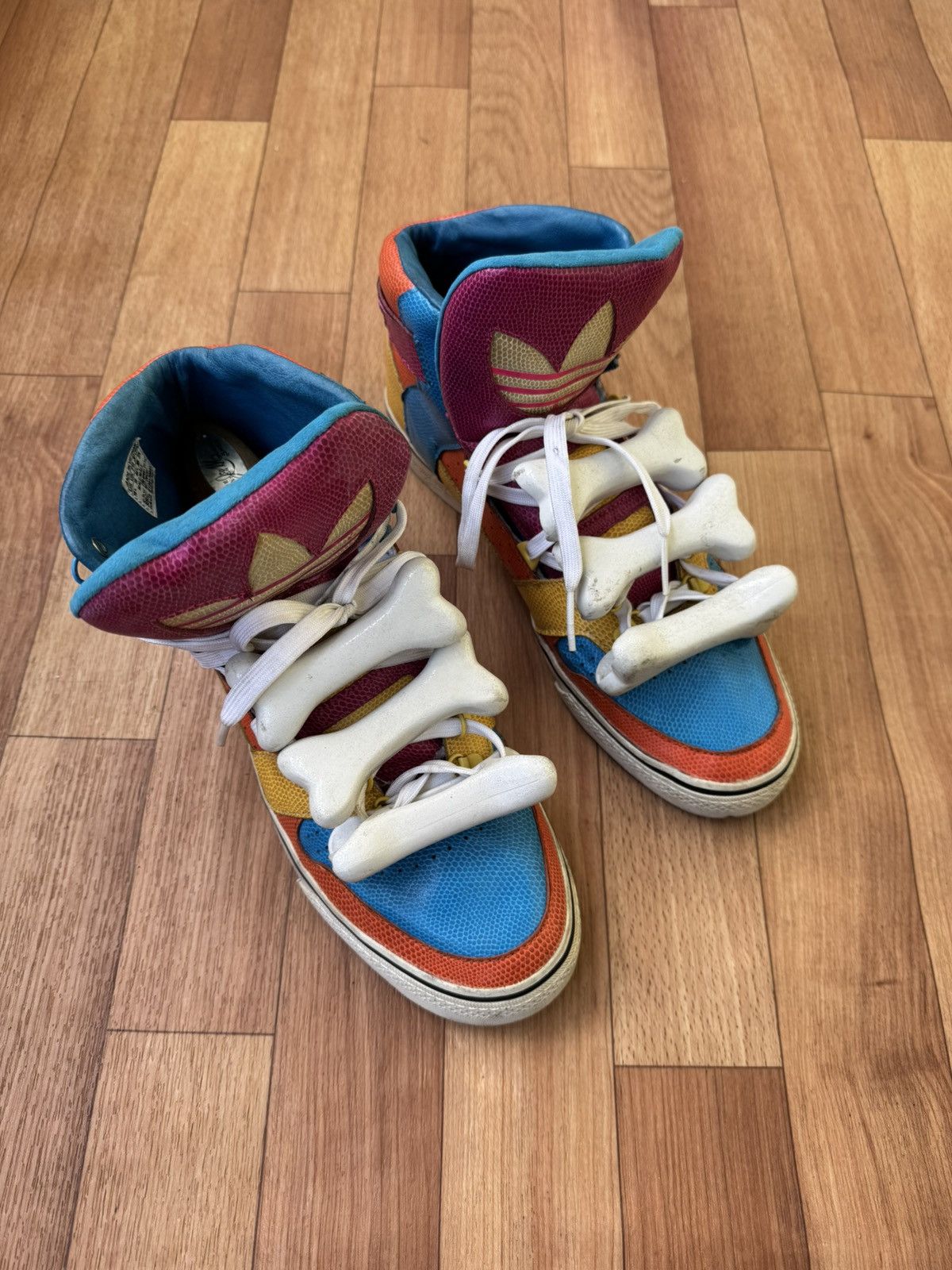 Adidas × Jeremy Scott 🔥🥹Jeremy Scott x Adidas S/S 14 bones sneakers Size US 11.5 / EU 44-45 - 9 Thumbnail