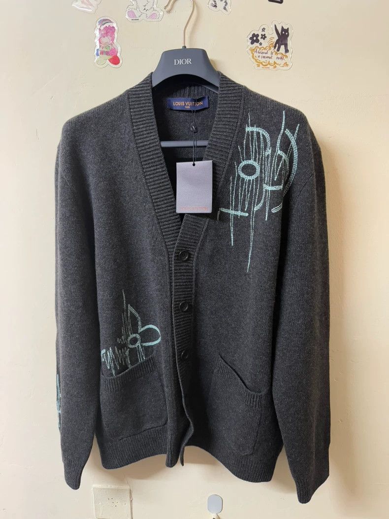 Louis Vuitton Louis VuittonThree-flower logo cardigan shirt 2502-Nextarro Size US L / EU 52-54 / 3 - 1 Thumbnail