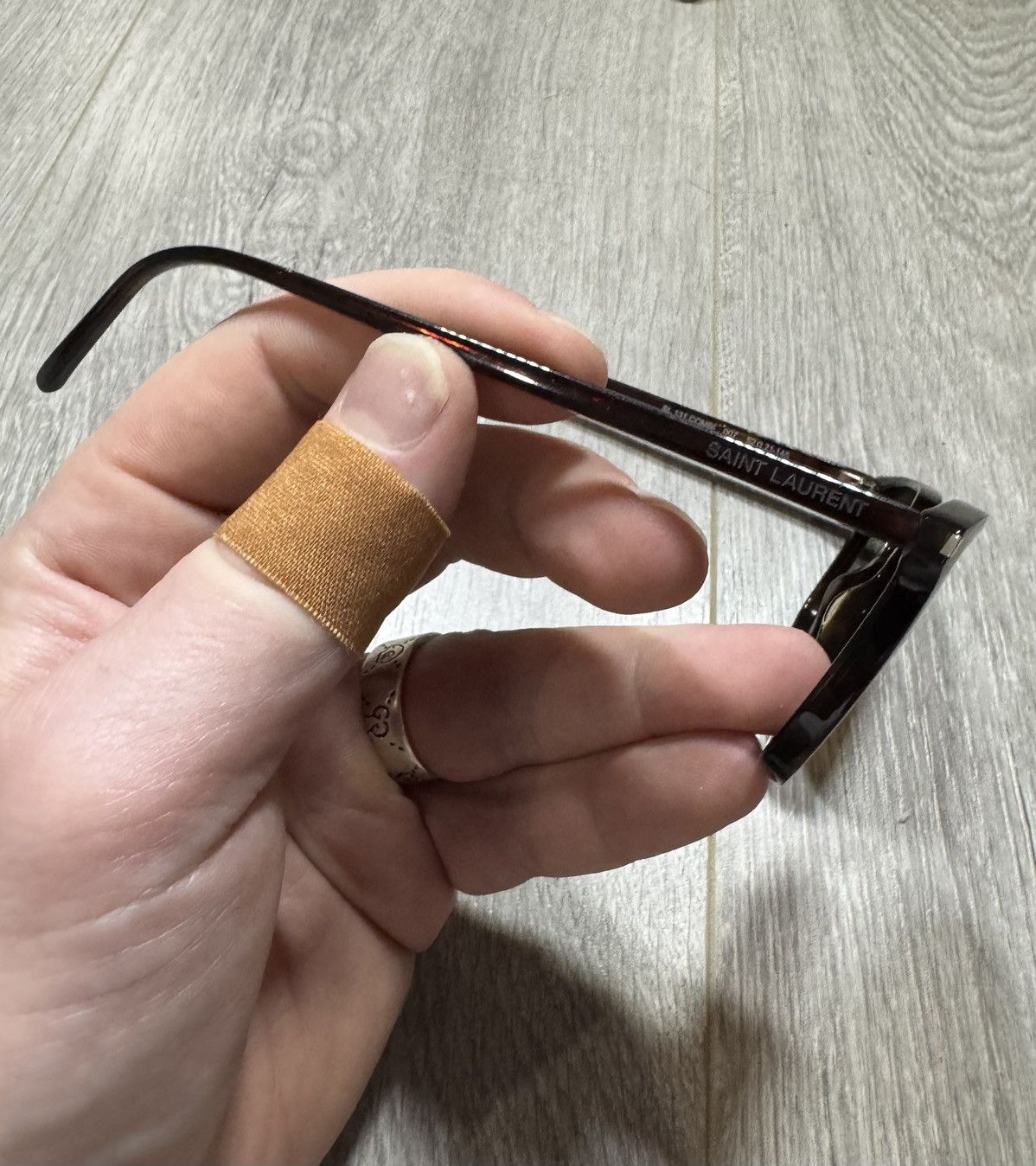 Saint Laurent Paris Saint Laurent Sl SL 131/F COMBI 007 Sunglasses Brown 271436 Size ONE SIZE - 3 Thumbnail