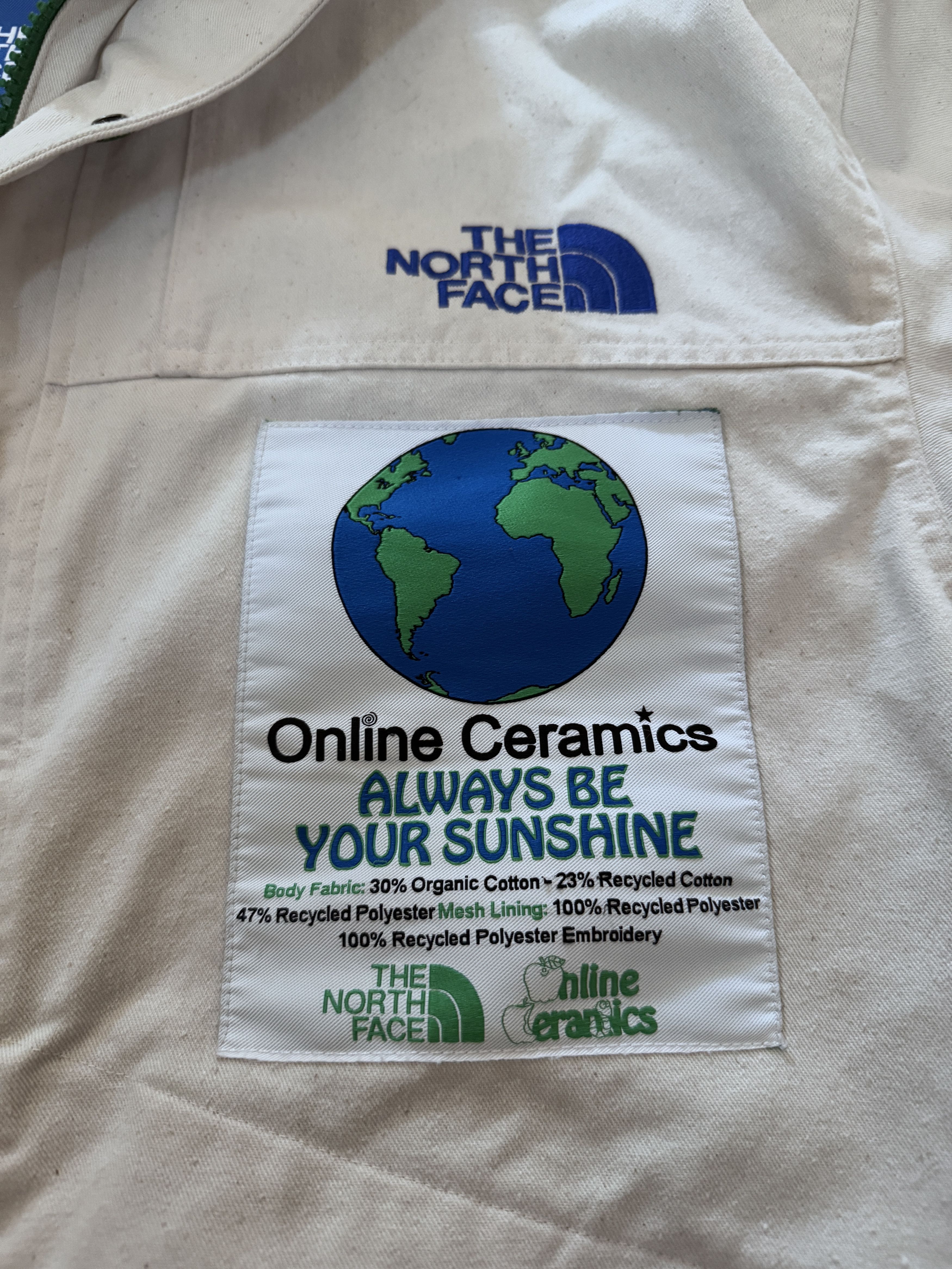 Online Ceramics × The North Face TNF Online Ceramics Mountain Parka White Canvas Size US L / EU 52-54 / 3 - 3 Thumbnail
