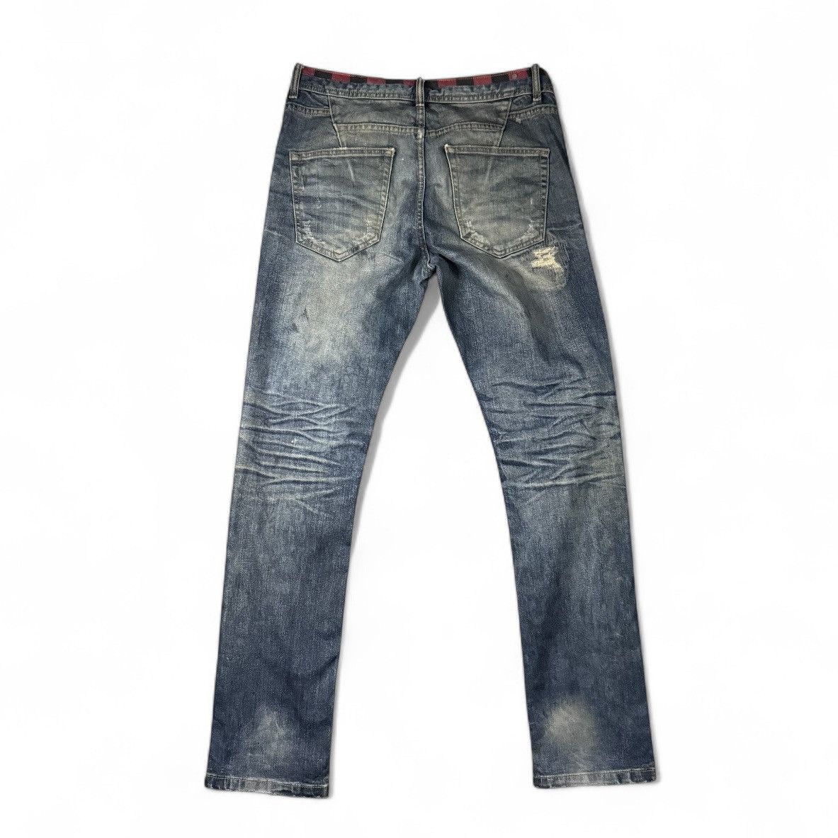 Japanese Brand 🔥🇯🇵 Japanese Seditionaries Distressed Trashed Dirty Denim Size US 34 / EU 50 - 2 Thumbnail