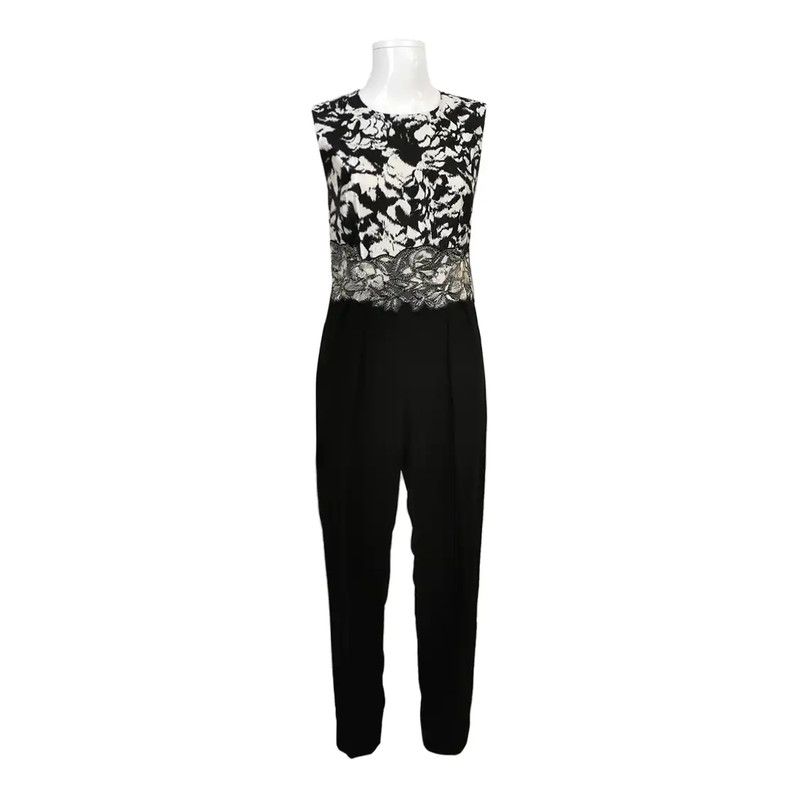 Max Mara MaxMara Summer Black Silk Floral Casual Pants 0089 Size 24" / US 00 / IT 34 - 1 Thumbnail