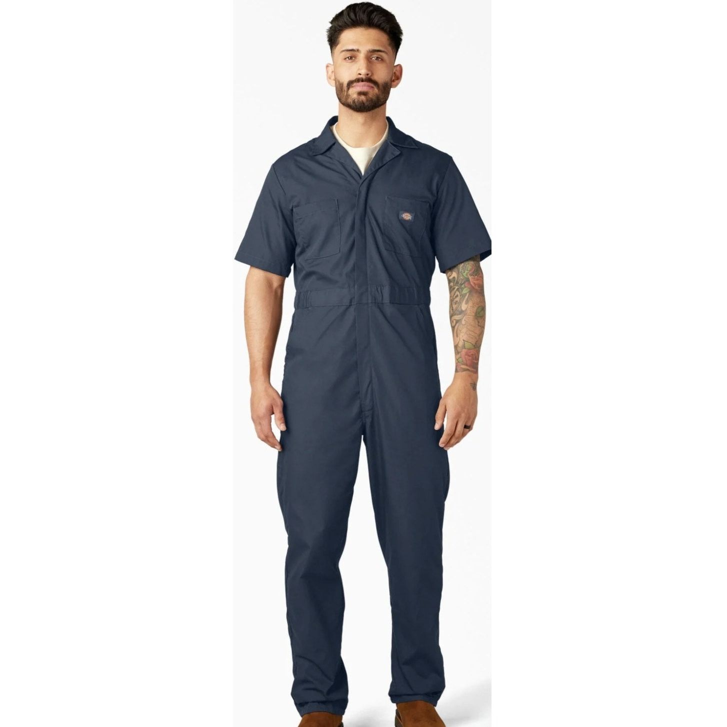 Dickies Dickies Men's XL Navy Blue Short Sleeve Full Length Bodysuit Size US XL / EU 56 / 4 - 1 Thumbnail