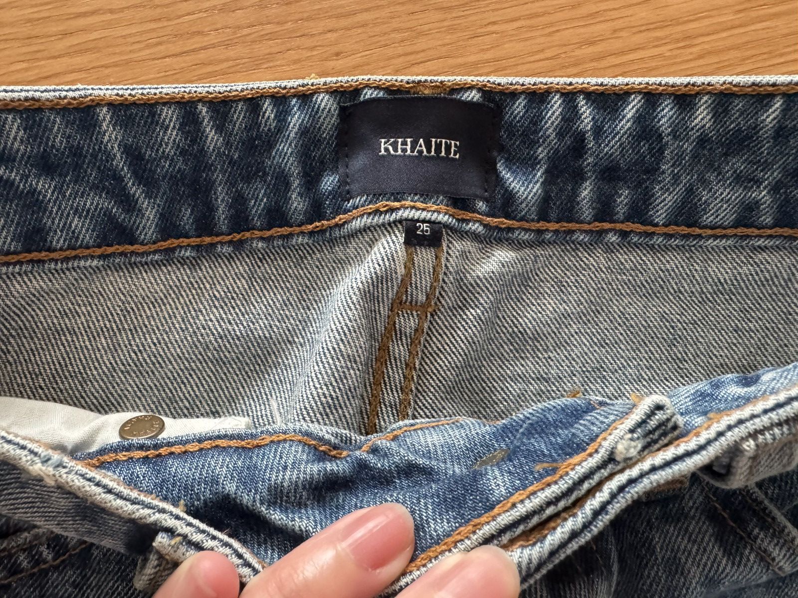 KHAITE khaite layla jeans Size 25" / US 0 / IT 36 - 5 Thumbnail