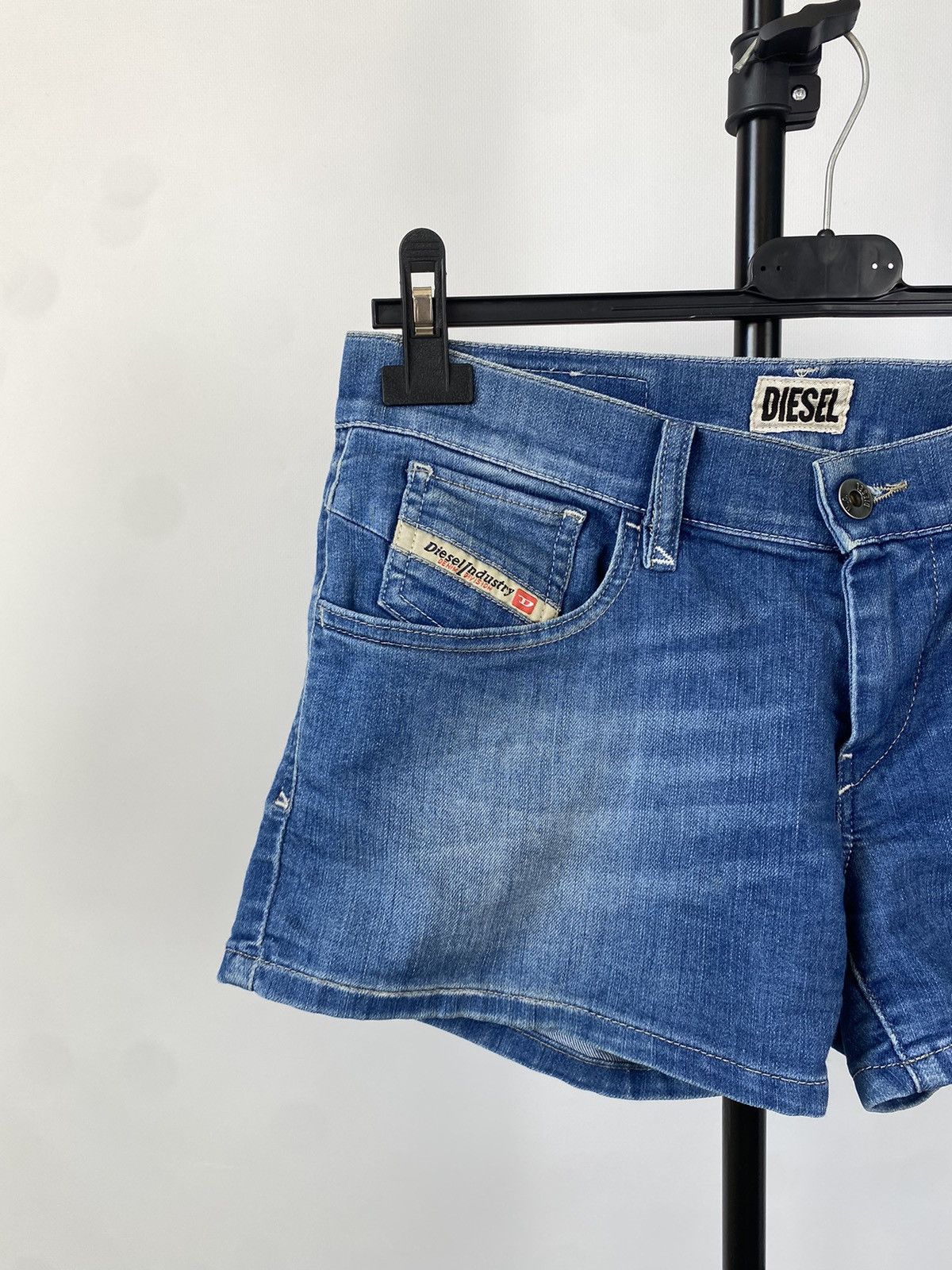 Diesel × Vintage Vintage Y2K Diesel Sexy Mini Shorts Size 26" / US 2 / IT 38 - 2 Thumbnail