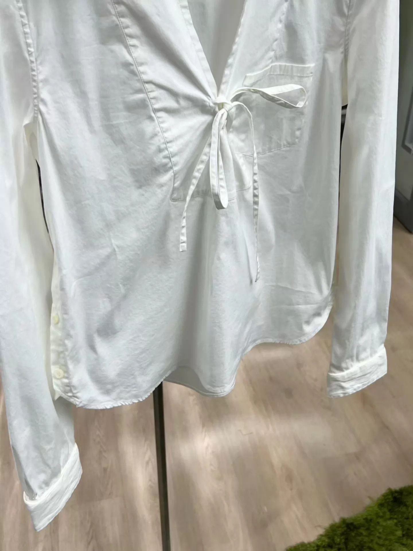 Prada PRADA Bow White Shirt 42 Size M / US 6-8 / IT 42-44 - 3 Thumbnail