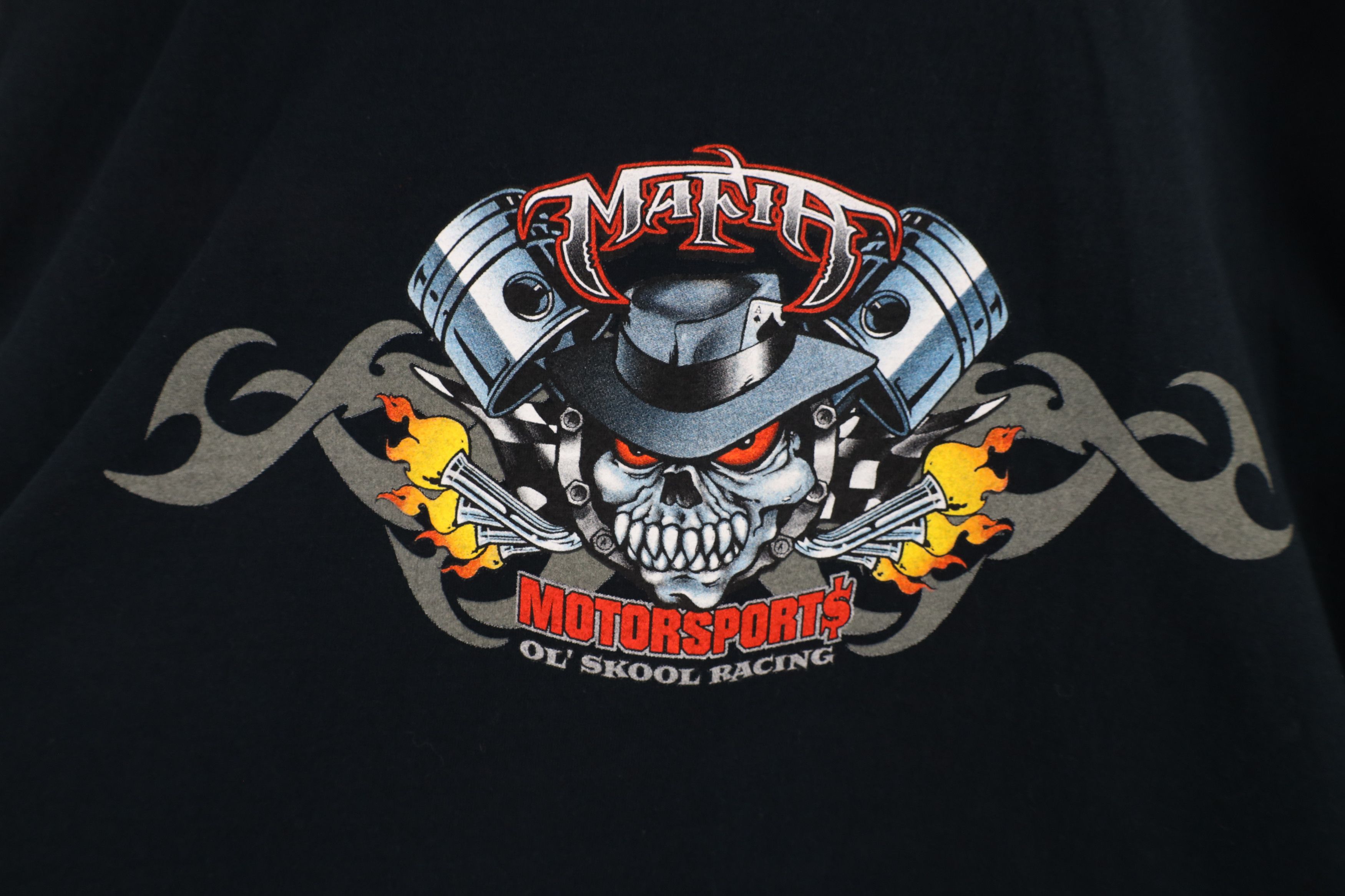 Vintage Vintage Y2K Streetwear Motorsports Ol Skool Racing T-Shirt Size US XXL / EU 58 / 5 - 4 Thumbnail